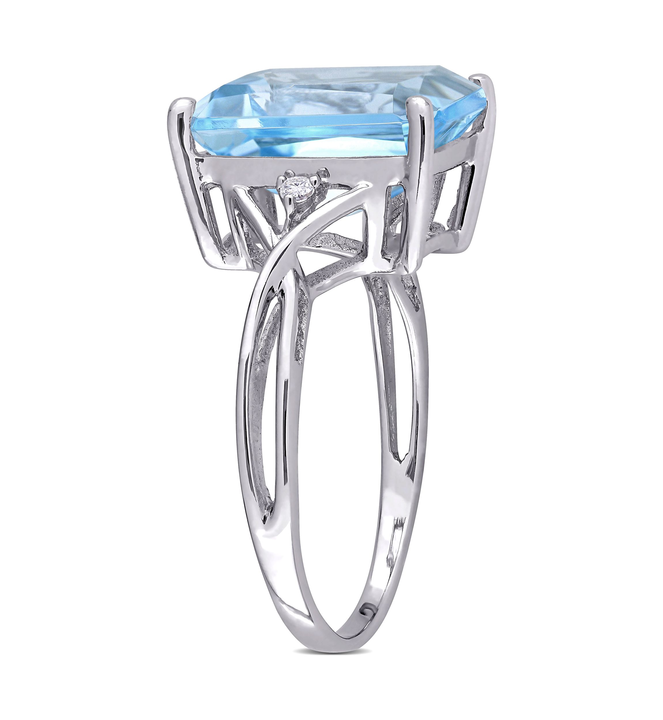 7.5 ct. t.w. Blue Topaz Cocktail Ring in Sterling Silver