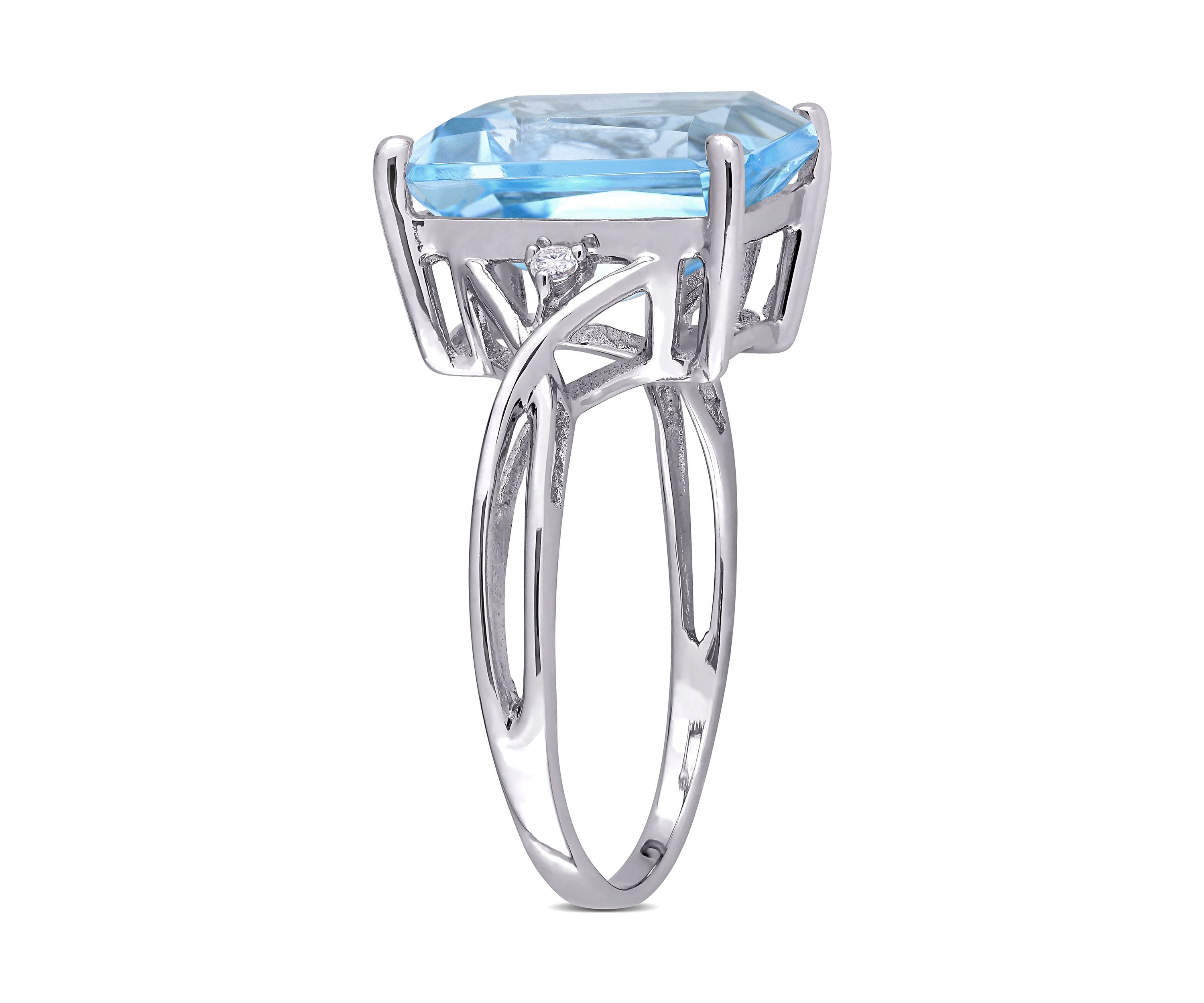 7.5 ct. t.w. Blue Topaz Cocktail Ring in Sterling Silver
