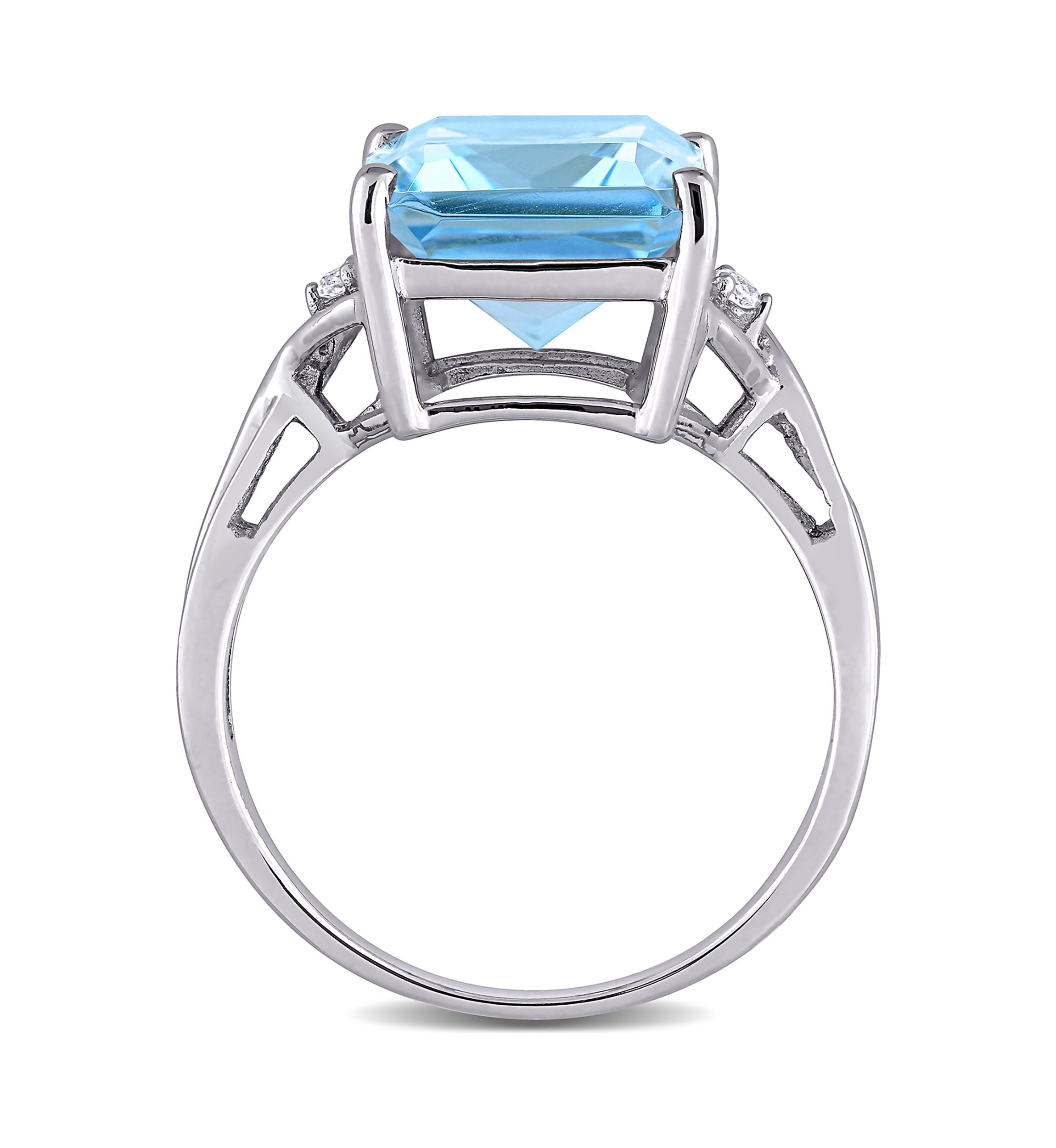 7.5 ct. t.w. Blue Topaz Cocktail Ring in Sterling Silver