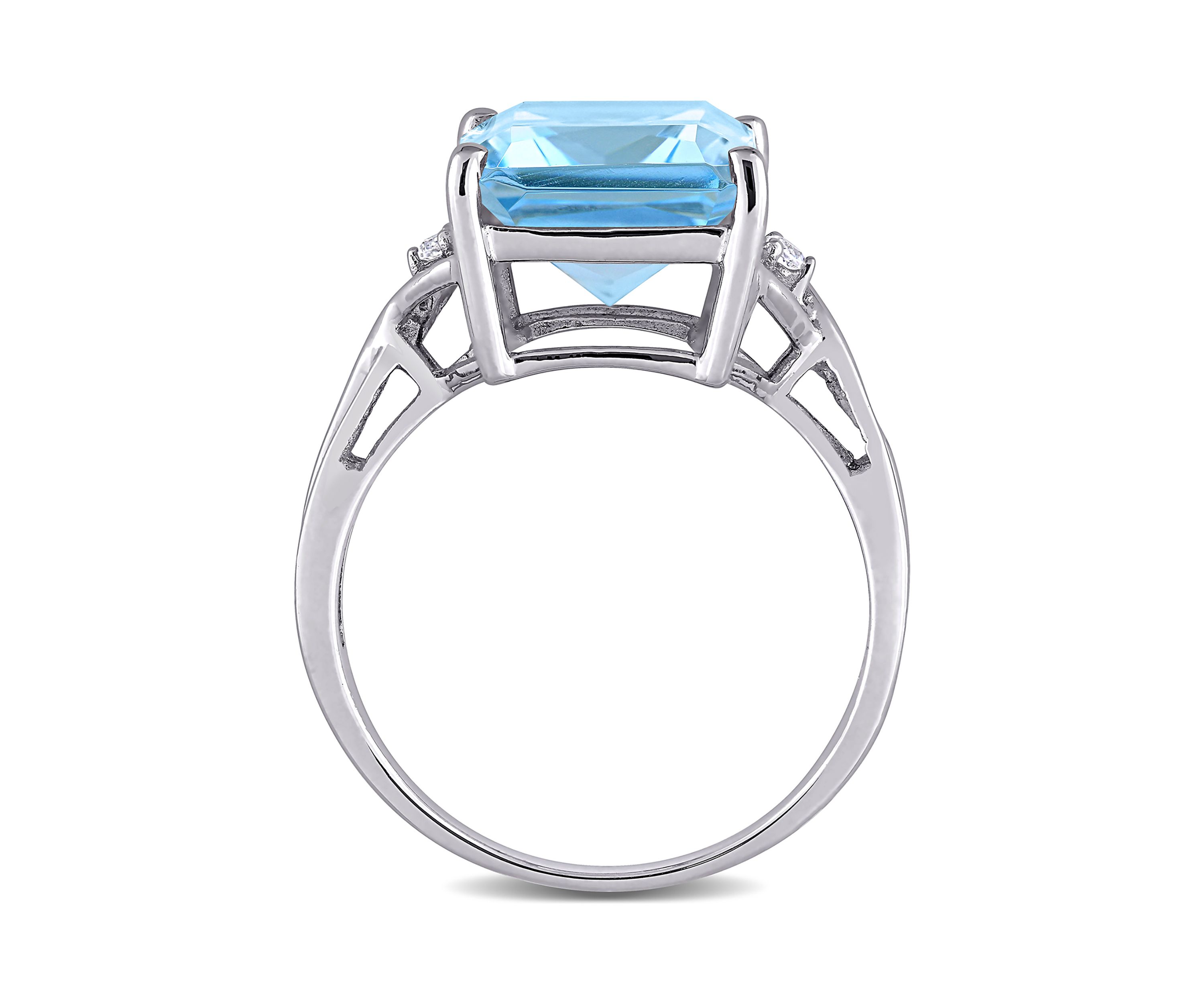 7.5 ct. t.w. Blue Topaz Cocktail Ring in Sterling Silver