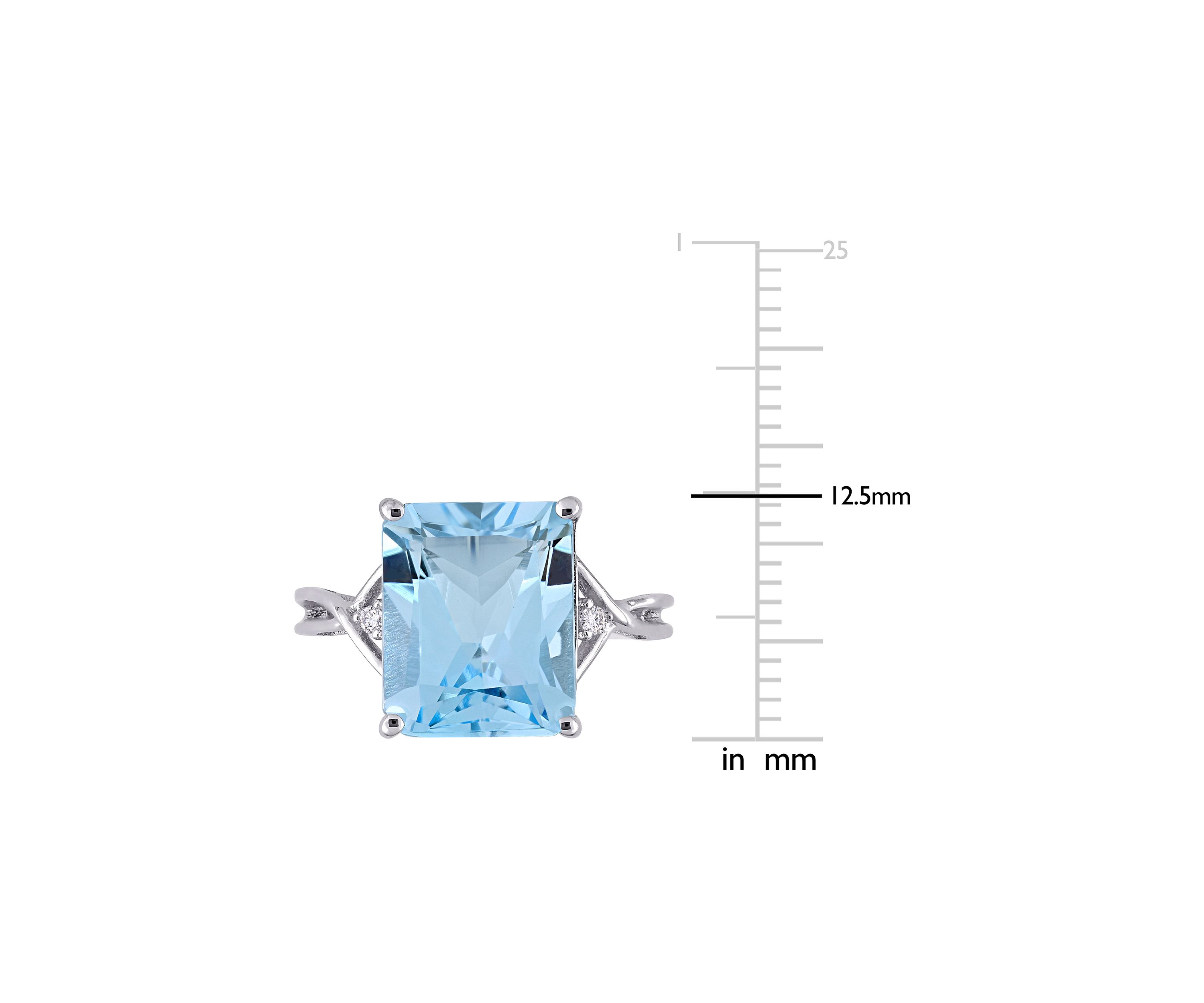 7.5 ct. t.w. Blue Topaz Cocktail Ring in Sterling Silver