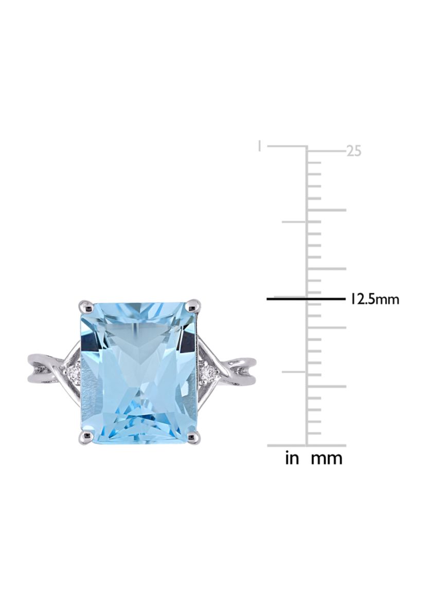 7.5 ct. t.w. Blue Topaz Cocktail Ring in Sterling Silver