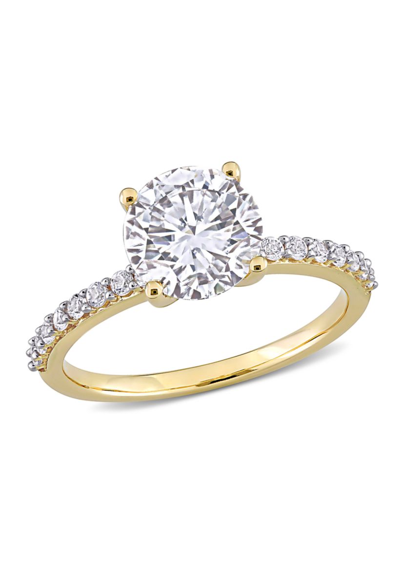 2.75 ct. t.w. Created White Sapphire Engagement Ring in 10K Yellow Gold