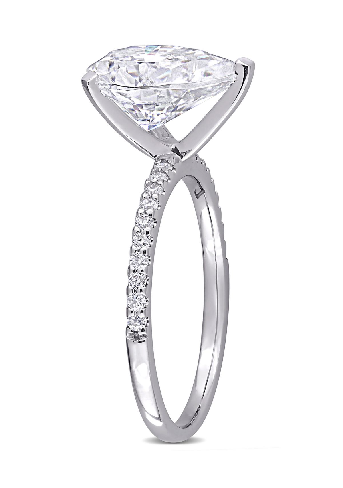 4.2 ct. t.w. Created Moissanite Teardrop Engagement Ring in 10K White Gold