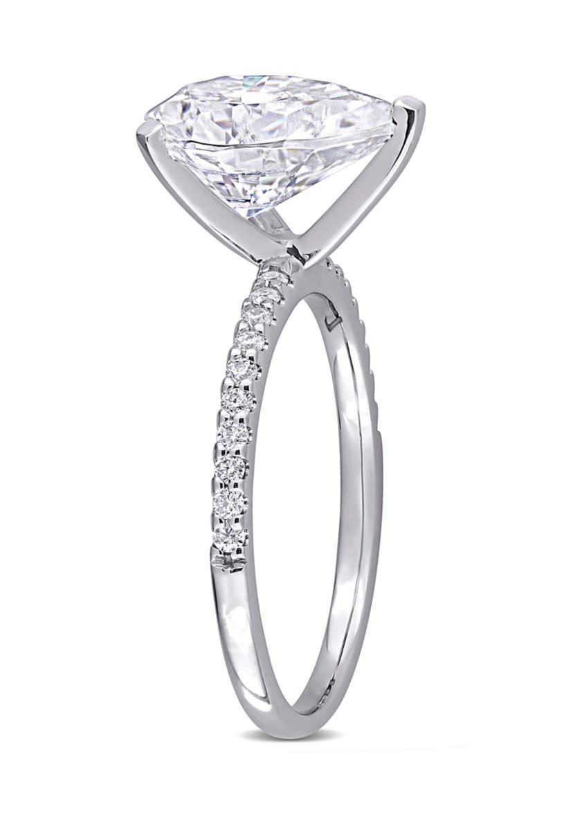 4.2 ct. t.w. Created Moissanite Teardrop Engagement Ring in 10K White Gold