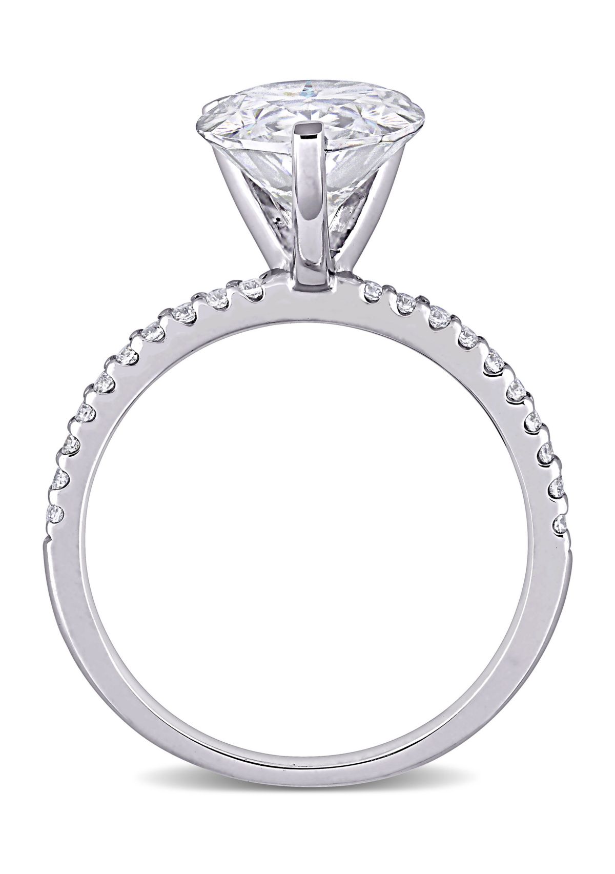 4.2 ct. t.w. Created Moissanite Teardrop Engagement Ring in 10K White Gold