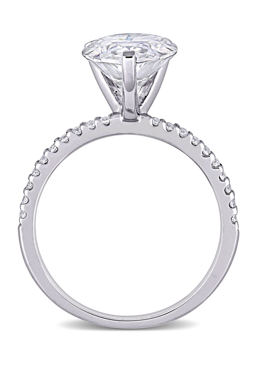 4.2 ct. t.w. Created Moissanite Teardrop Engagement Ring in 10K White Gold