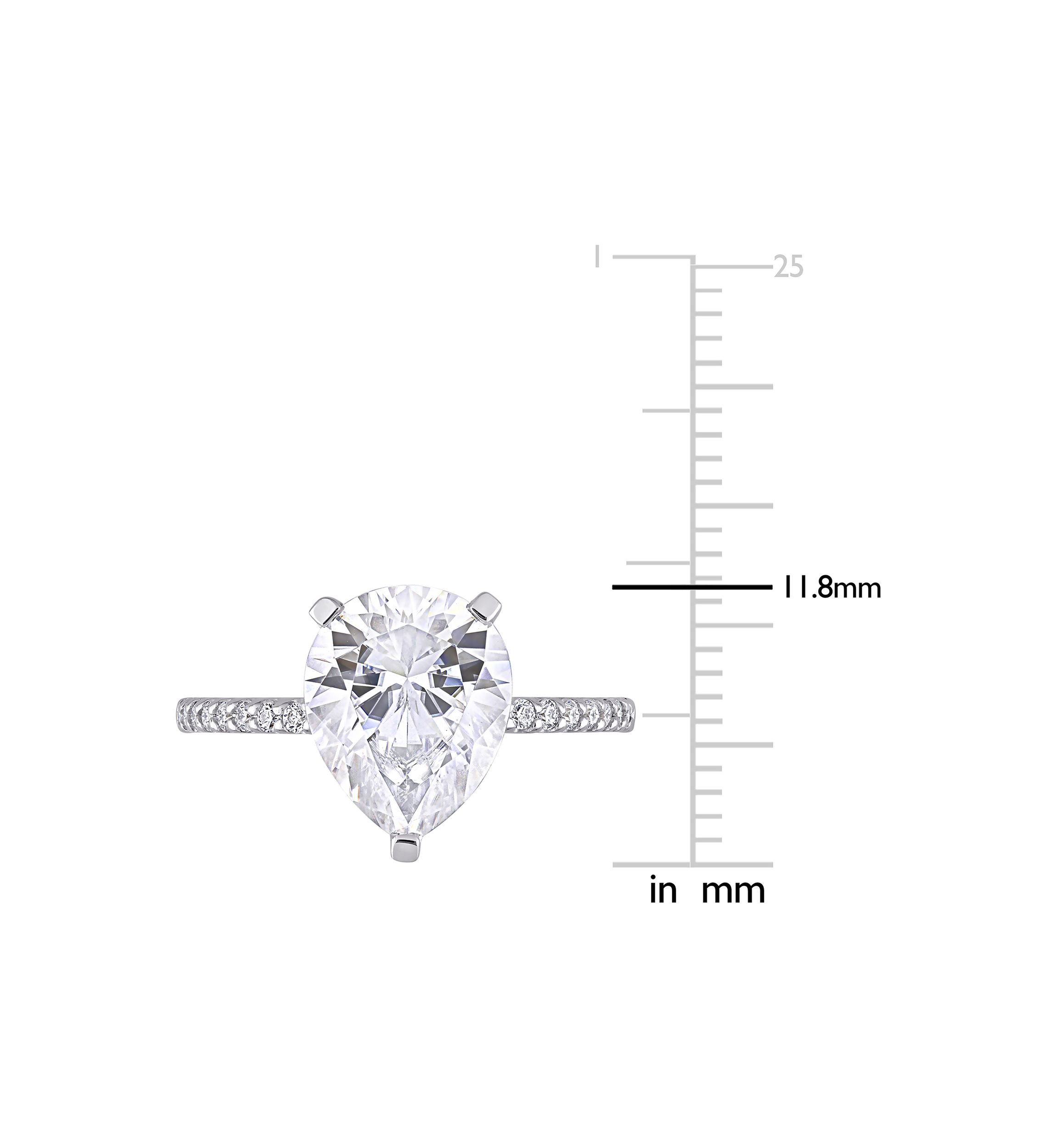 4.2 ct. t.w. Created Moissanite Teardrop Engagement Ring in 10K White Gold