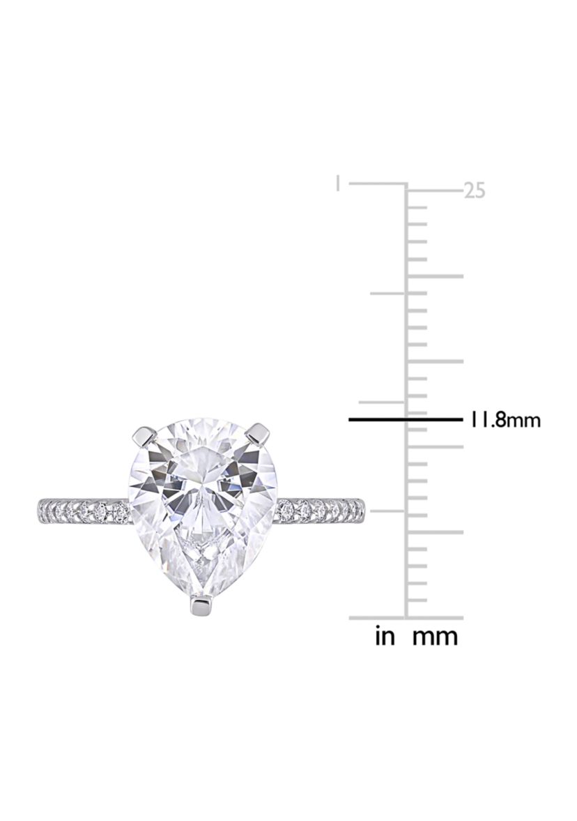 4.2 ct. t.w. Created Moissanite Teardrop Engagement Ring in 10K White Gold