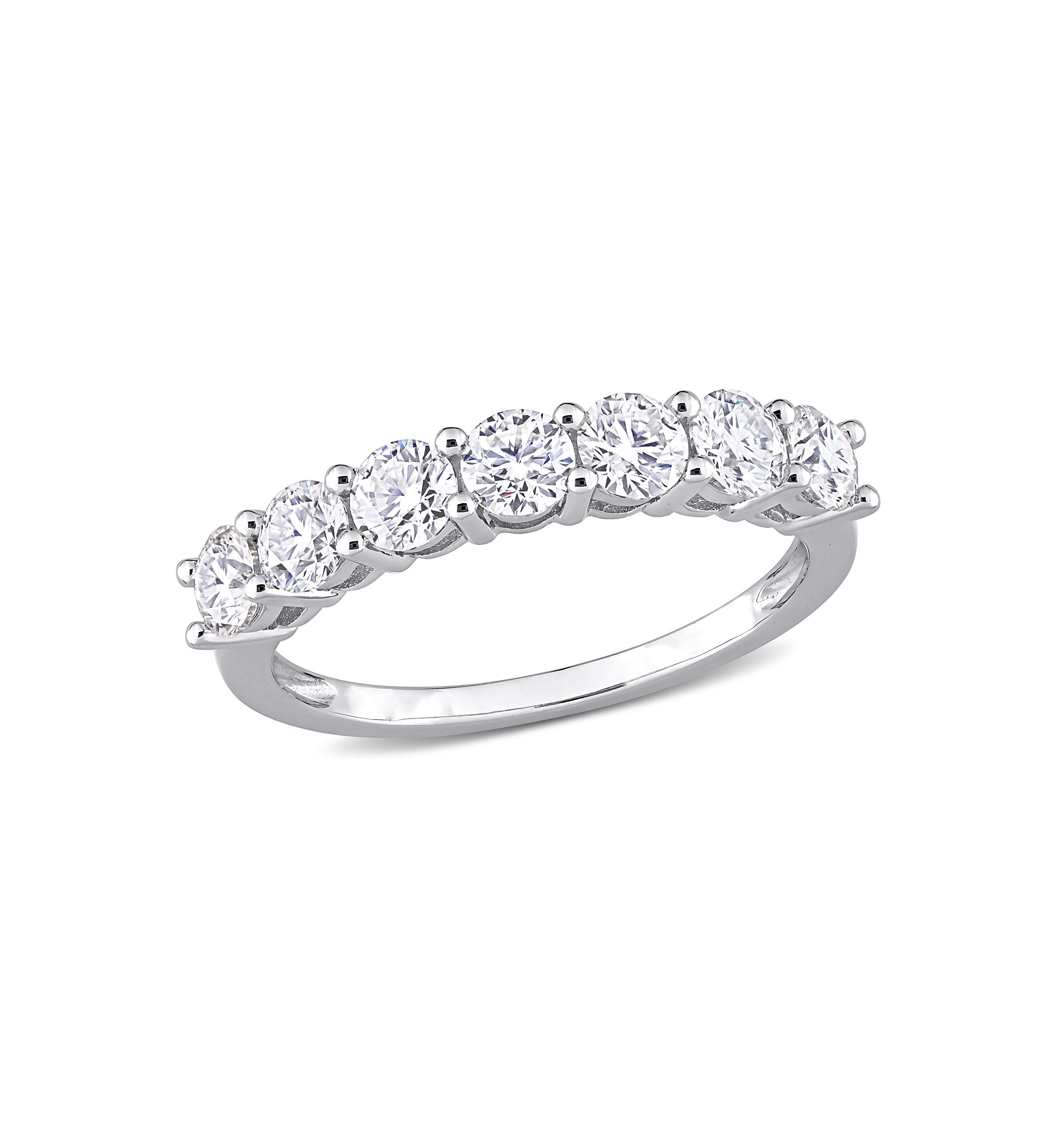 1 ct. t.w. Created Moissanite Anniversary Band in Sterling Silver