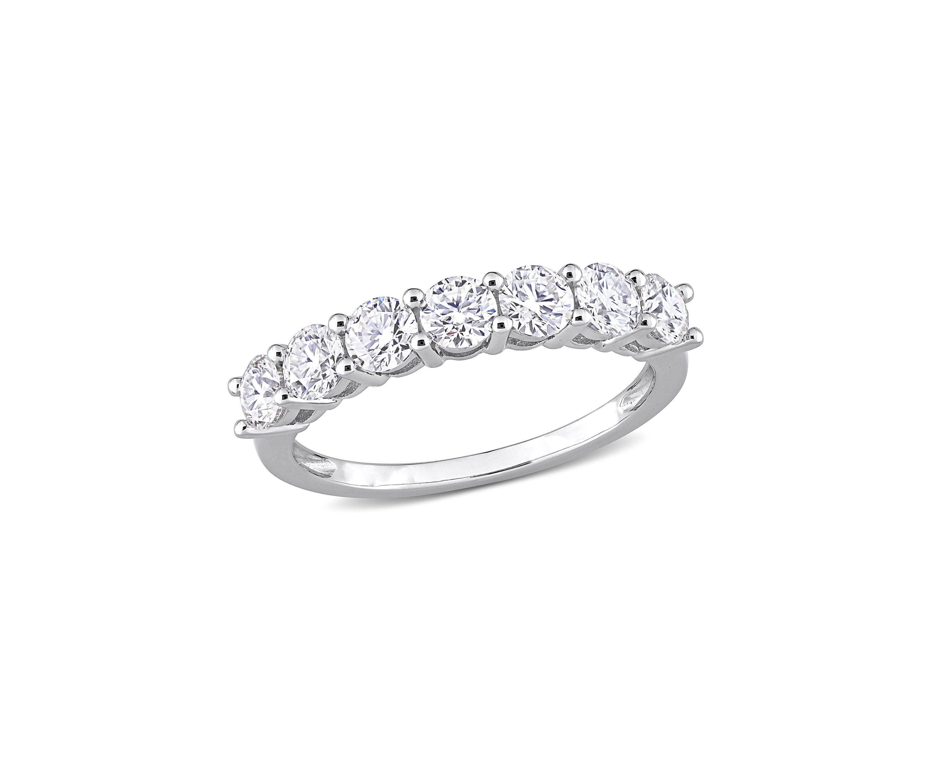 1 ct. t.w. Created Moissanite Anniversary Band in Sterling Silver