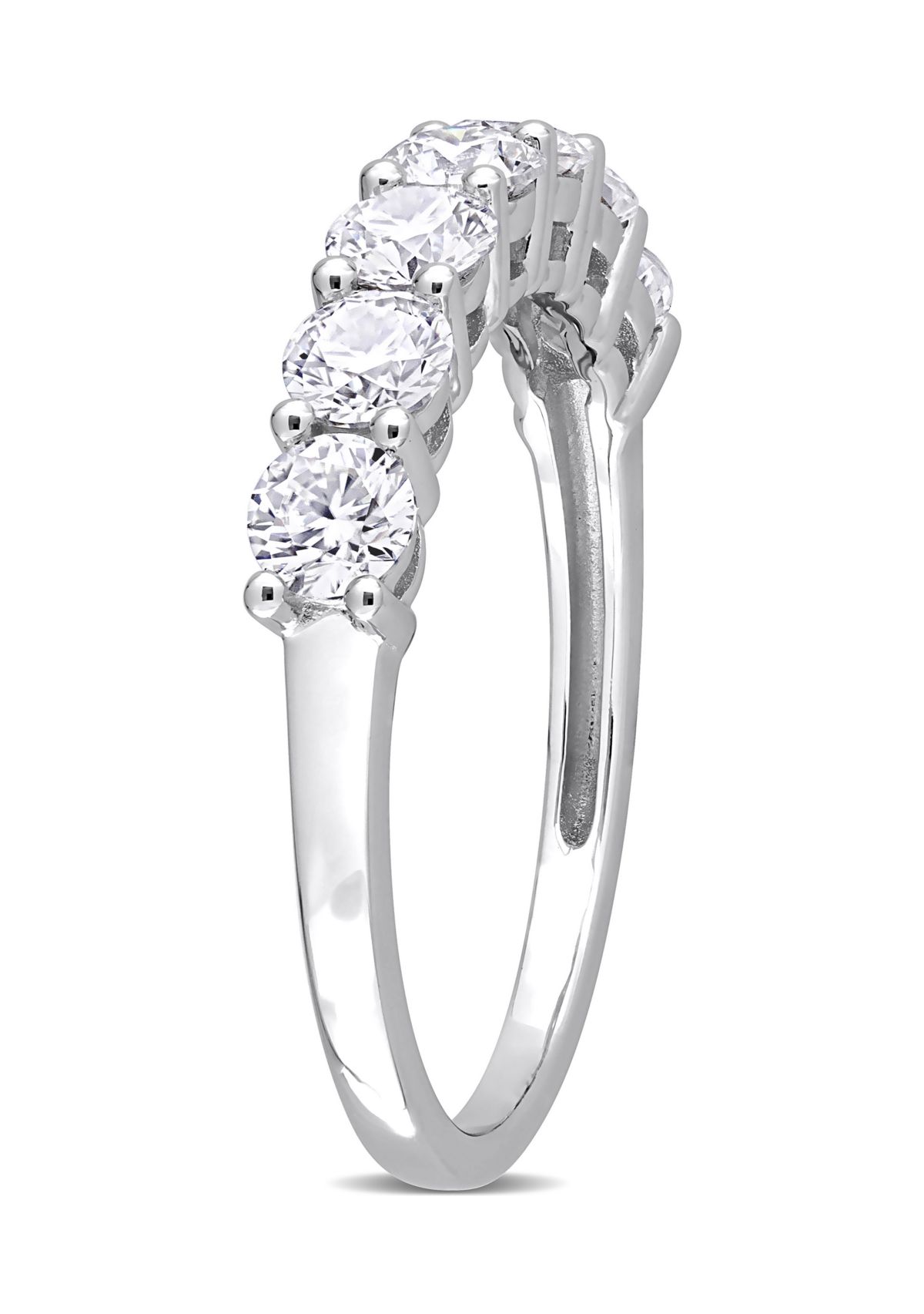 1 ct. t.w. Created Moissanite Anniversary Band in Sterling Silver