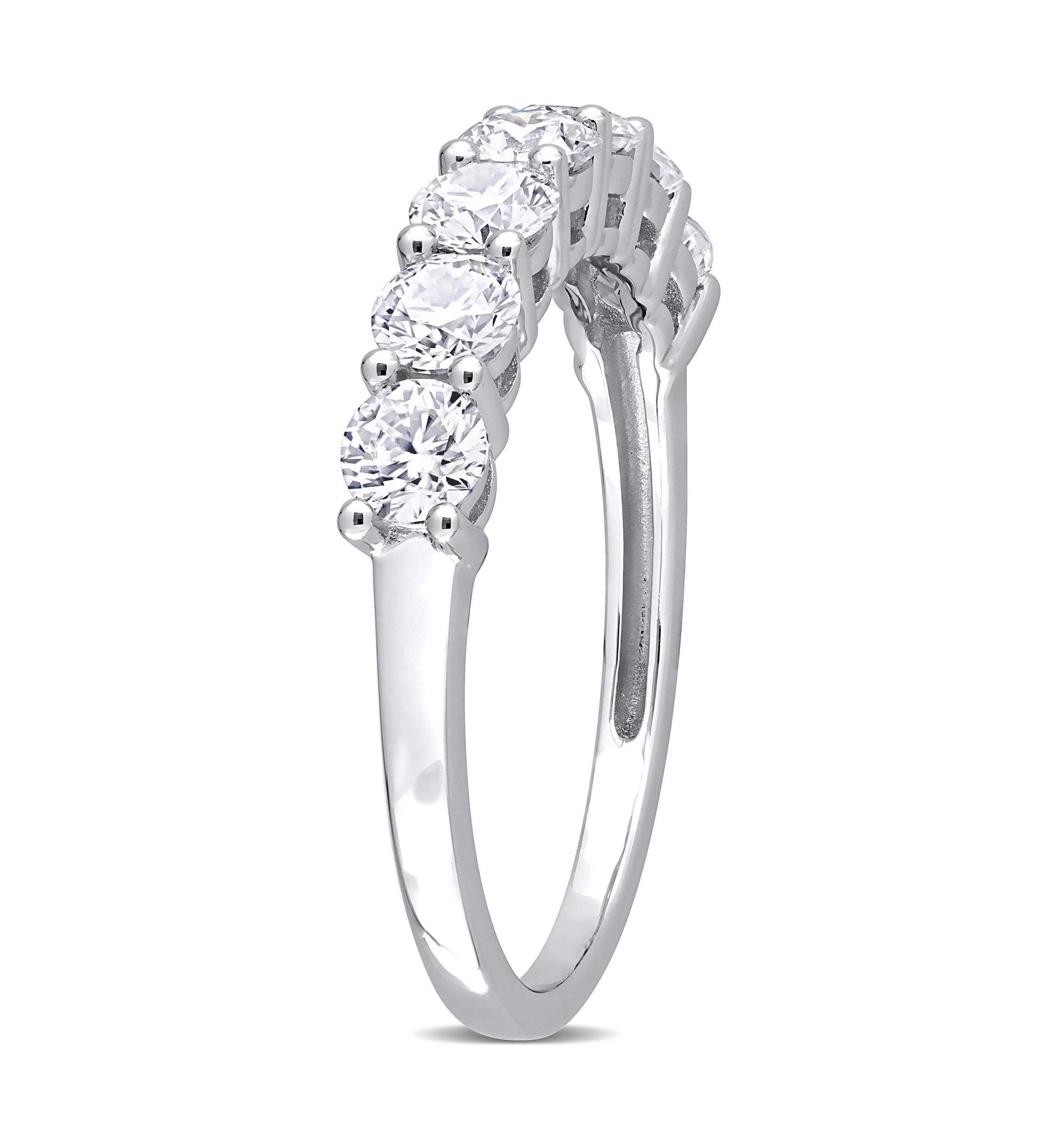 1 ct. t.w. Created Moissanite Anniversary Band in Sterling Silver