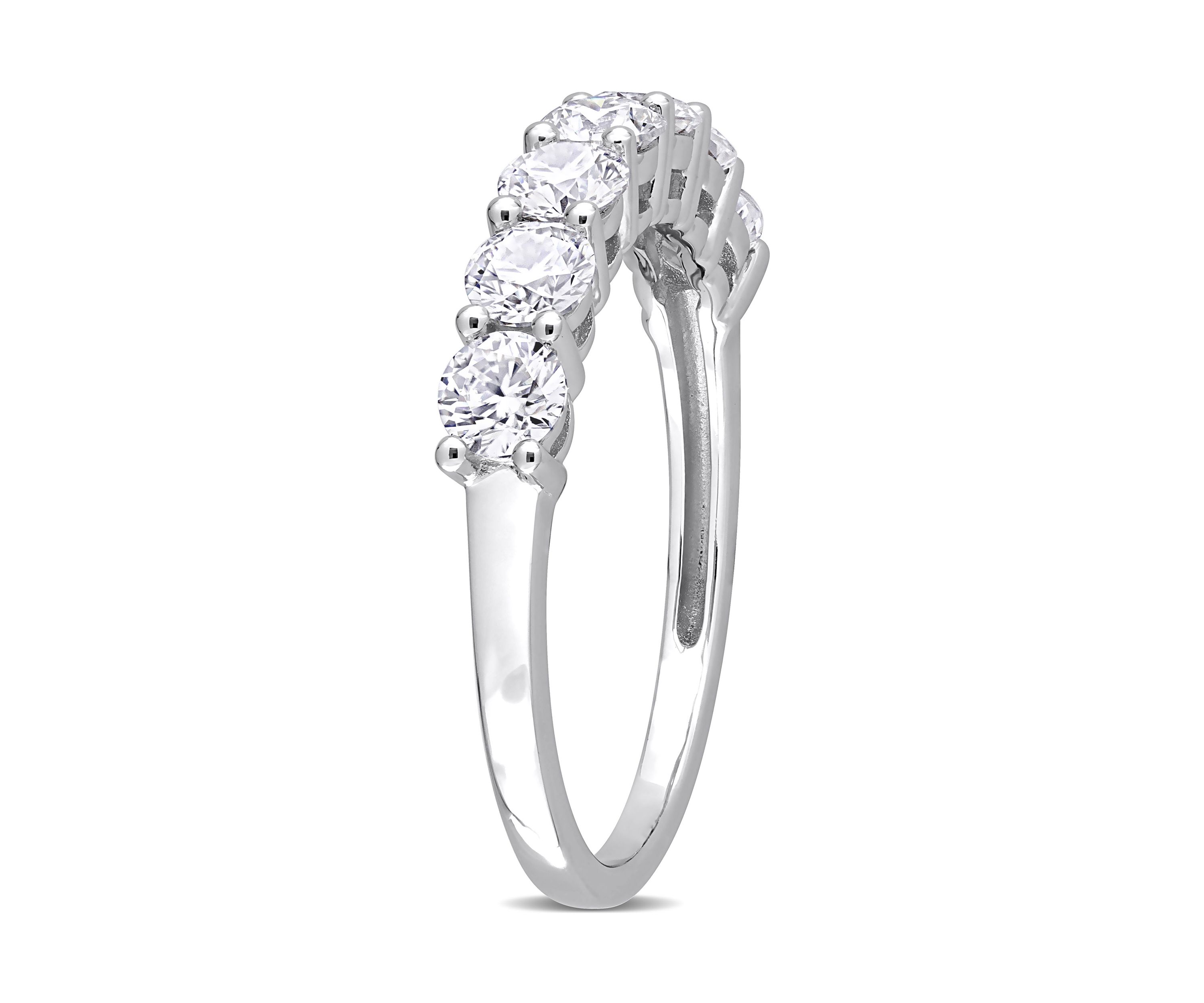 1 ct. t.w. Created Moissanite Anniversary Band in Sterling Silver