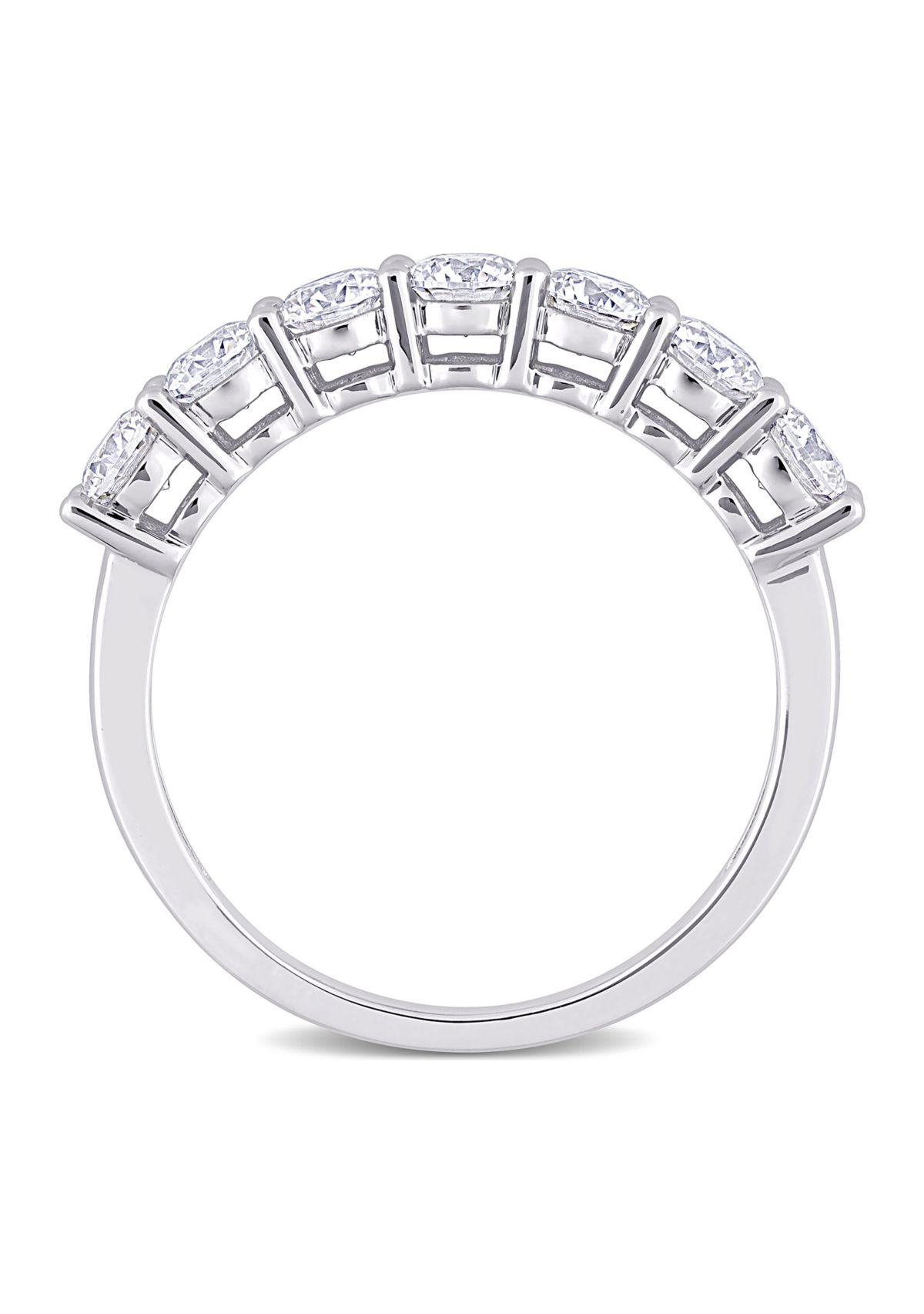 1 ct. t.w. Created Moissanite Anniversary Band in Sterling Silver