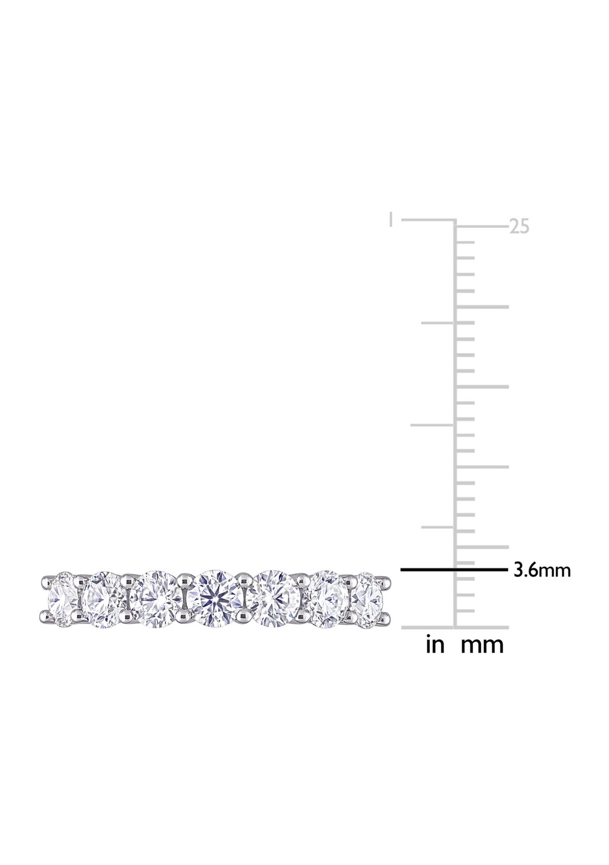 1 ct. t.w. Created Moissanite Anniversary Band in Sterling Silver