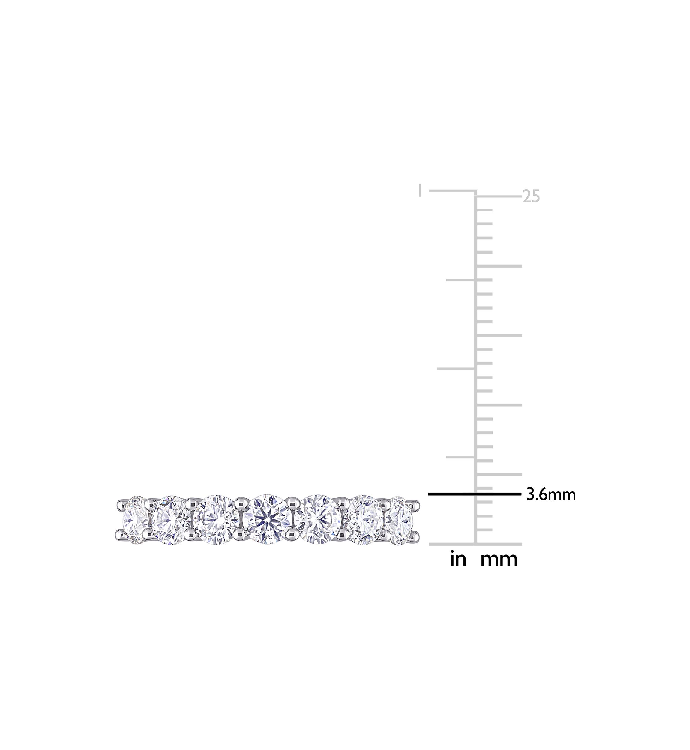 1 ct. t.w. Created Moissanite Anniversary Band in Sterling Silver