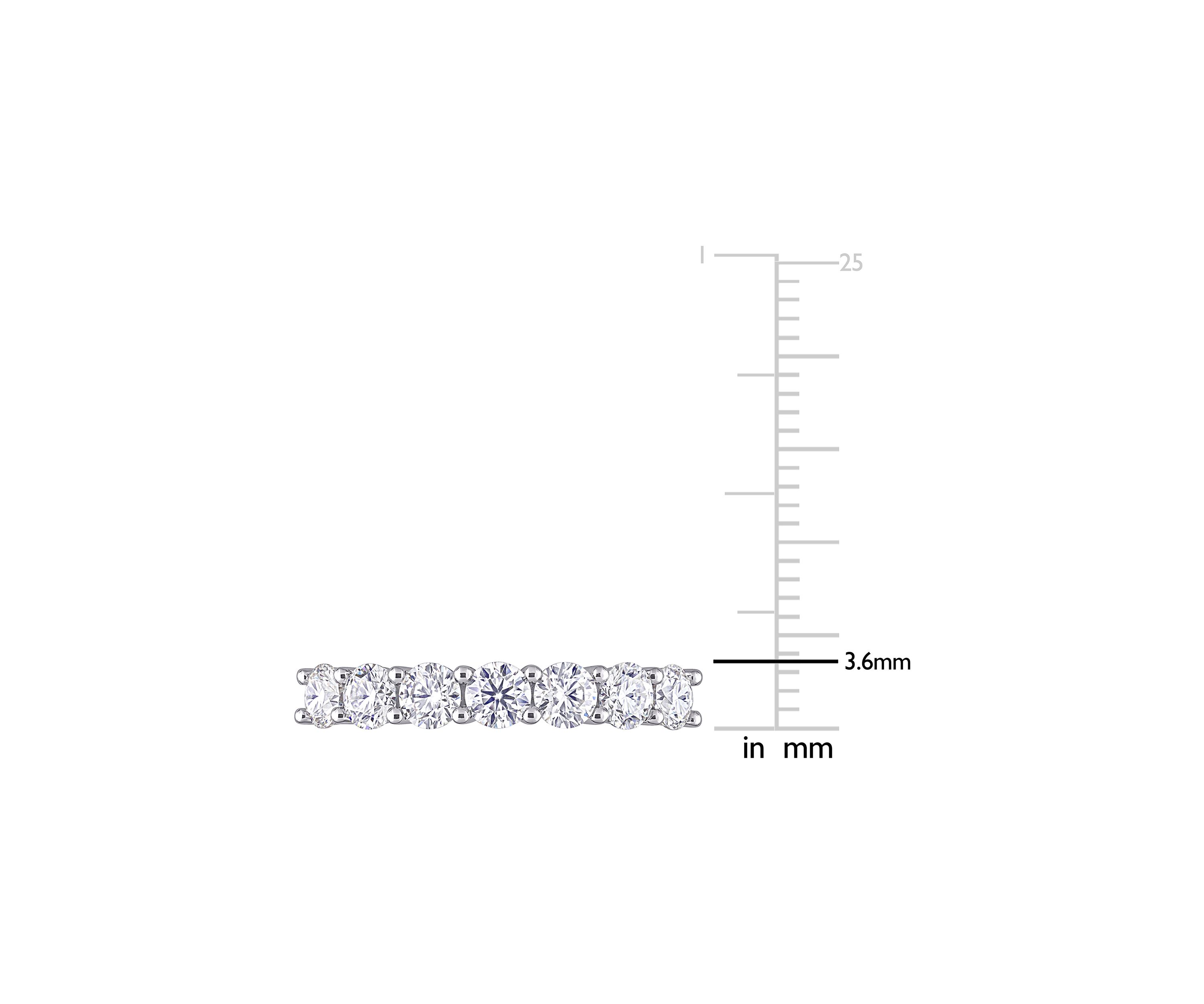 1 ct. t.w. Created Moissanite Anniversary Band in Sterling Silver