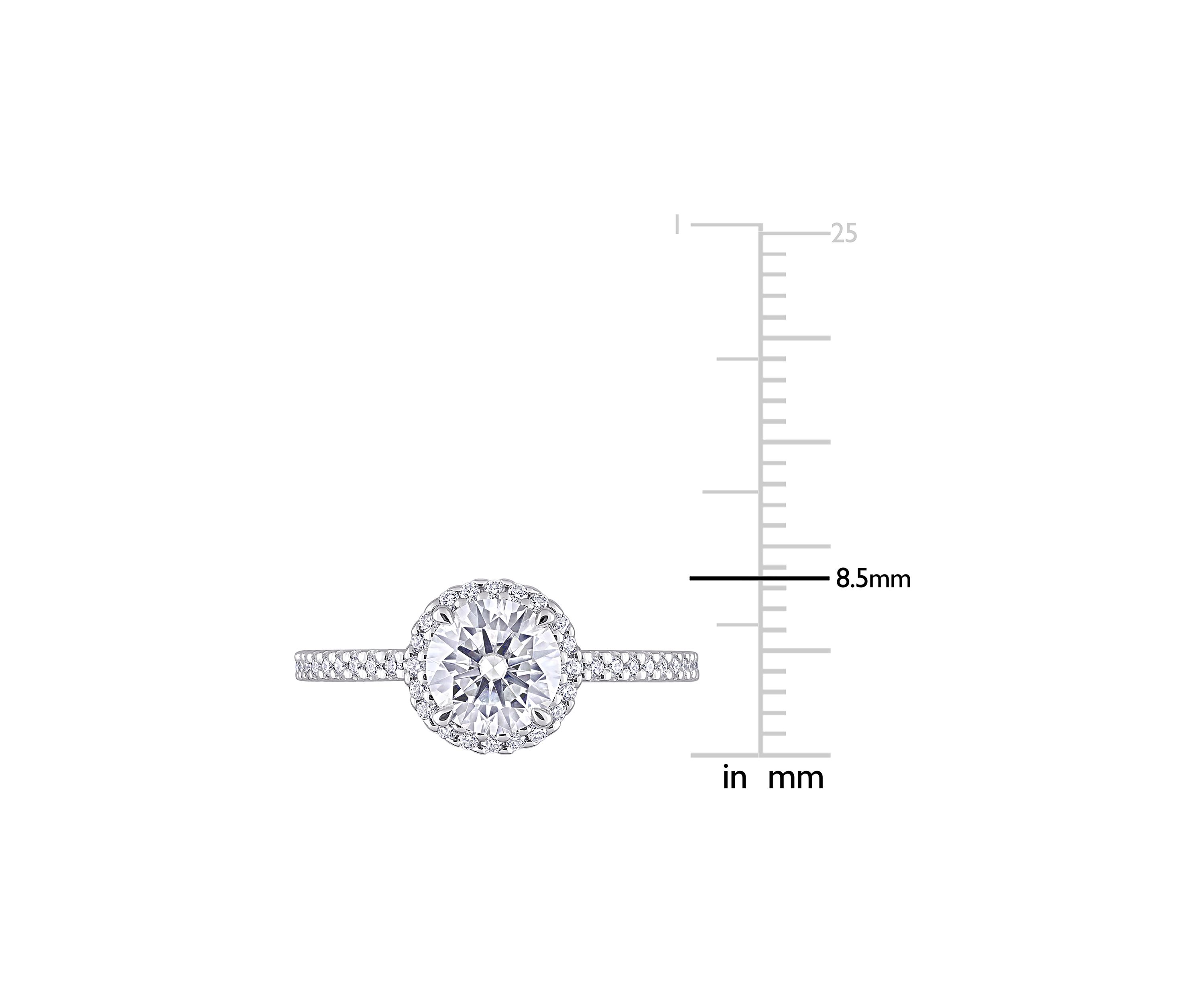 1.25 ct. t.w. Created Moissanite Ring in Sterling Silver