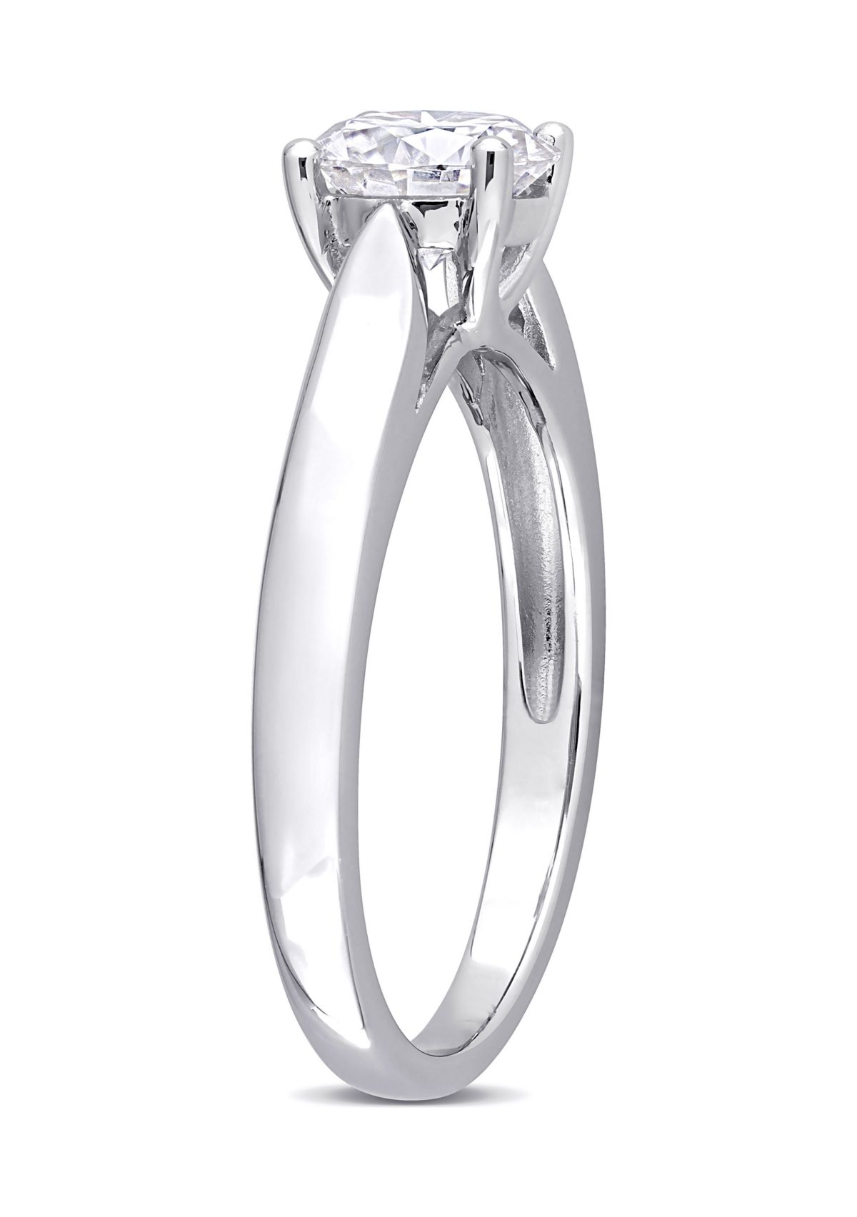 1 ct. t.w. Created Moissanite Solitaire Engagement Ring in Sterling Silver