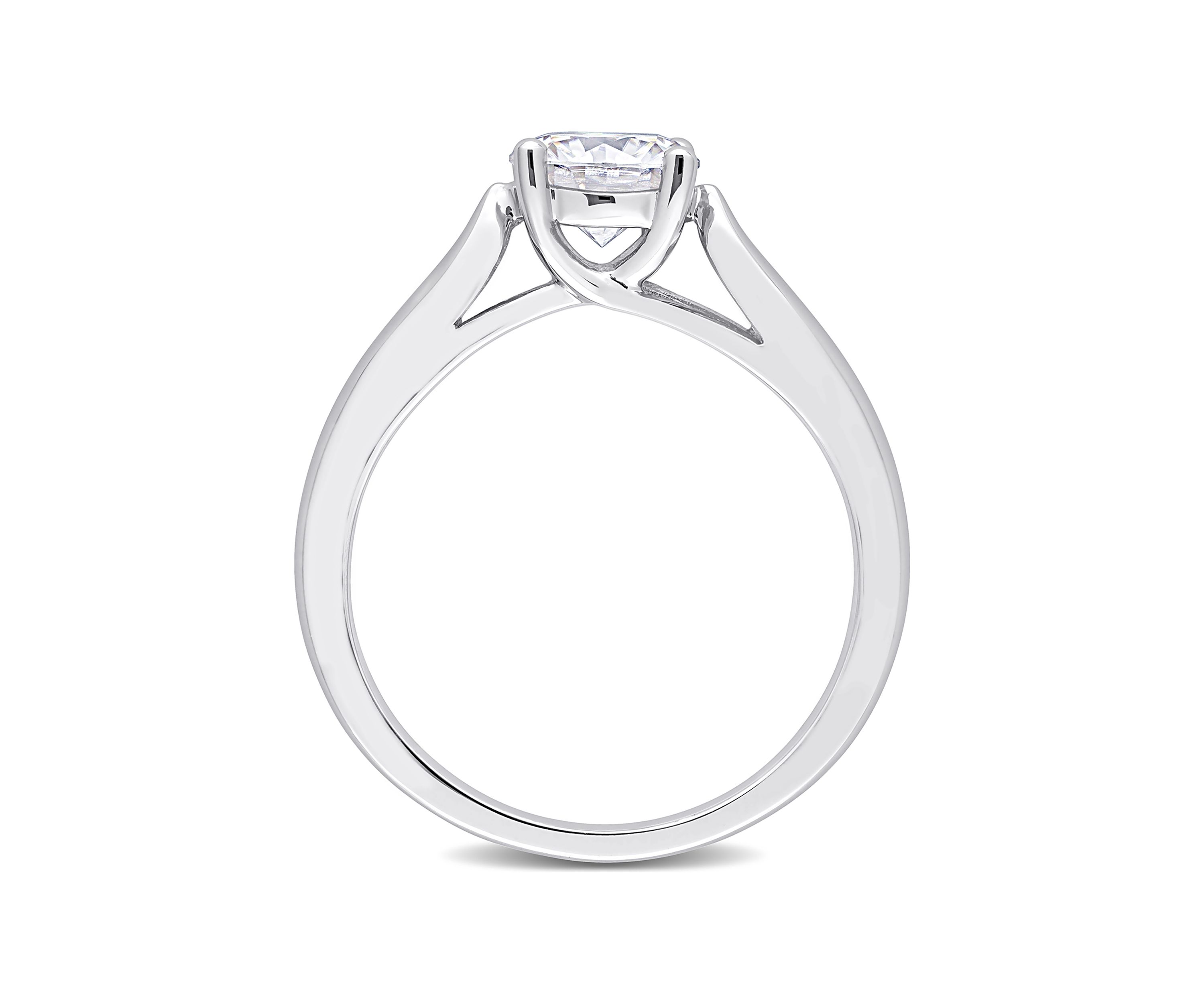 1 ct. t.w. Created Moissanite Solitaire Engagement Ring in Sterling Silver