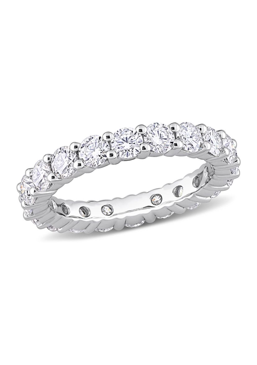 3 ct. t.w. Created Moissanite Full Eternity Band in Sterling Silver