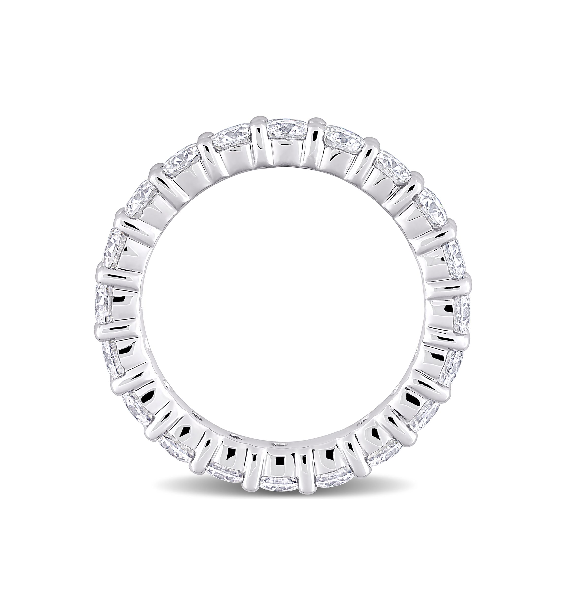 3 ct. t.w. Created Moissanite Full Eternity Band in Sterling Silver