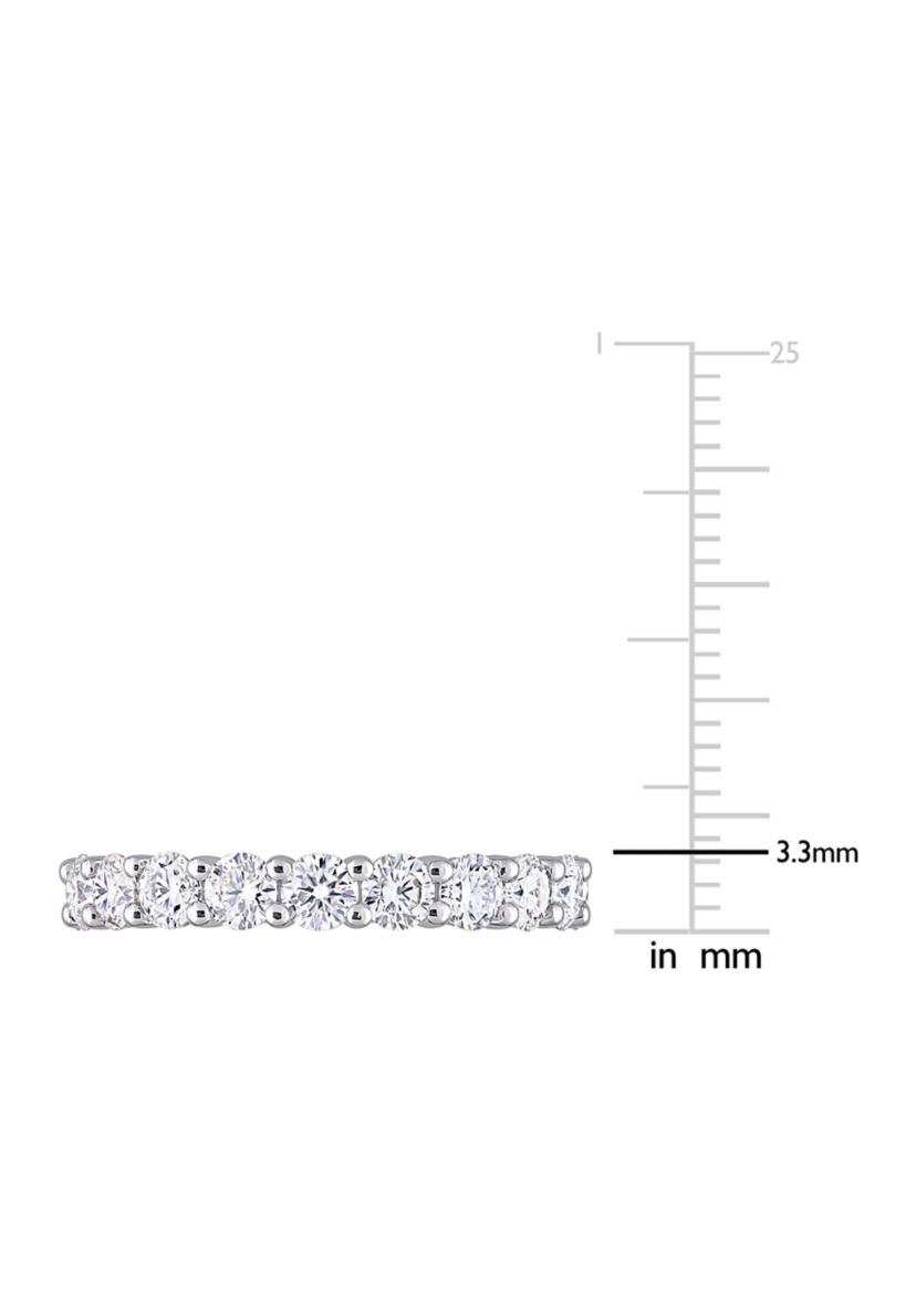 3 ct. t.w. Created Moissanite Full Eternity Band in Sterling Silver