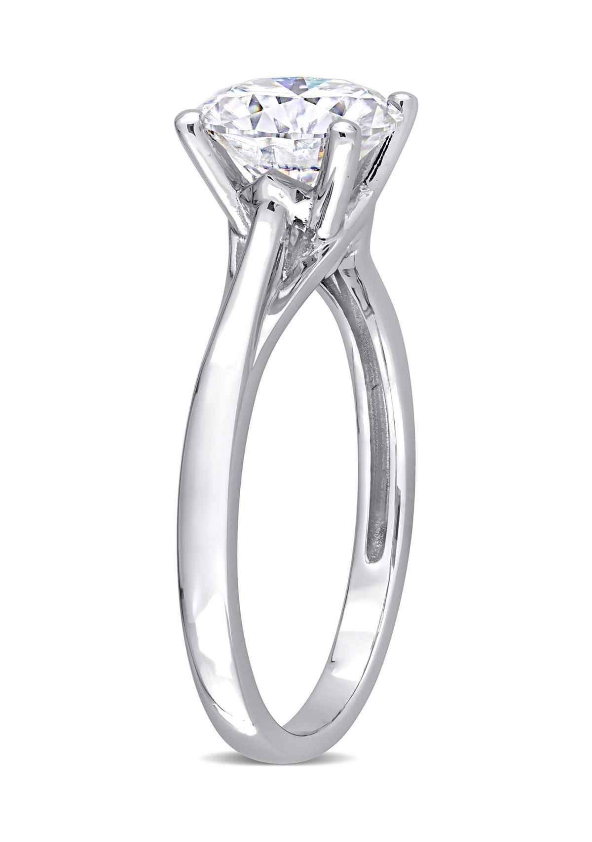 2 ct. tw. Created Moissanite Solitaire Ring in 10k White Gold