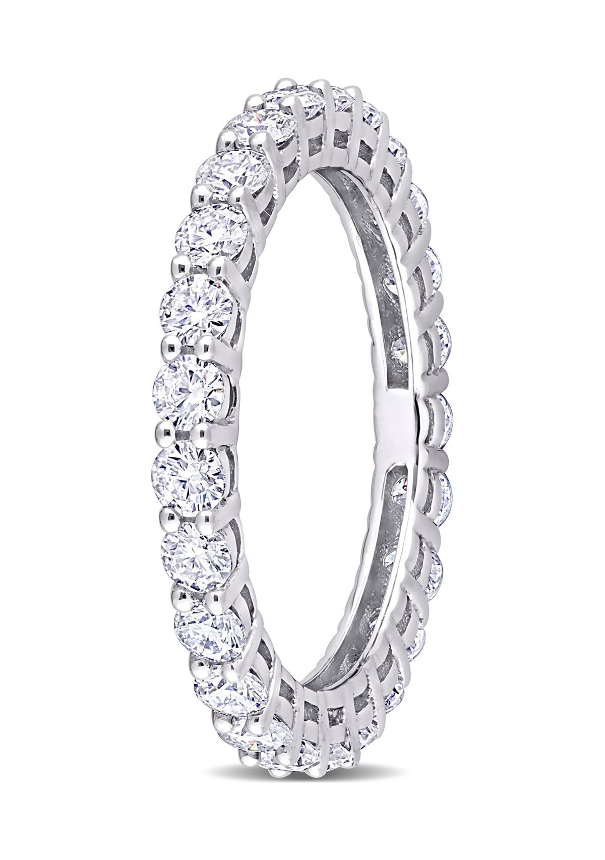 1.5 ct. t.w. Created Moissanite Eternity Ring in 10k White Gold