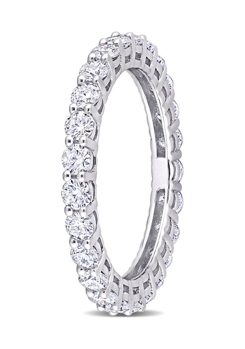 1.5 ct. t.w. Created Moissanite Eternity Ring in 10k White Gold