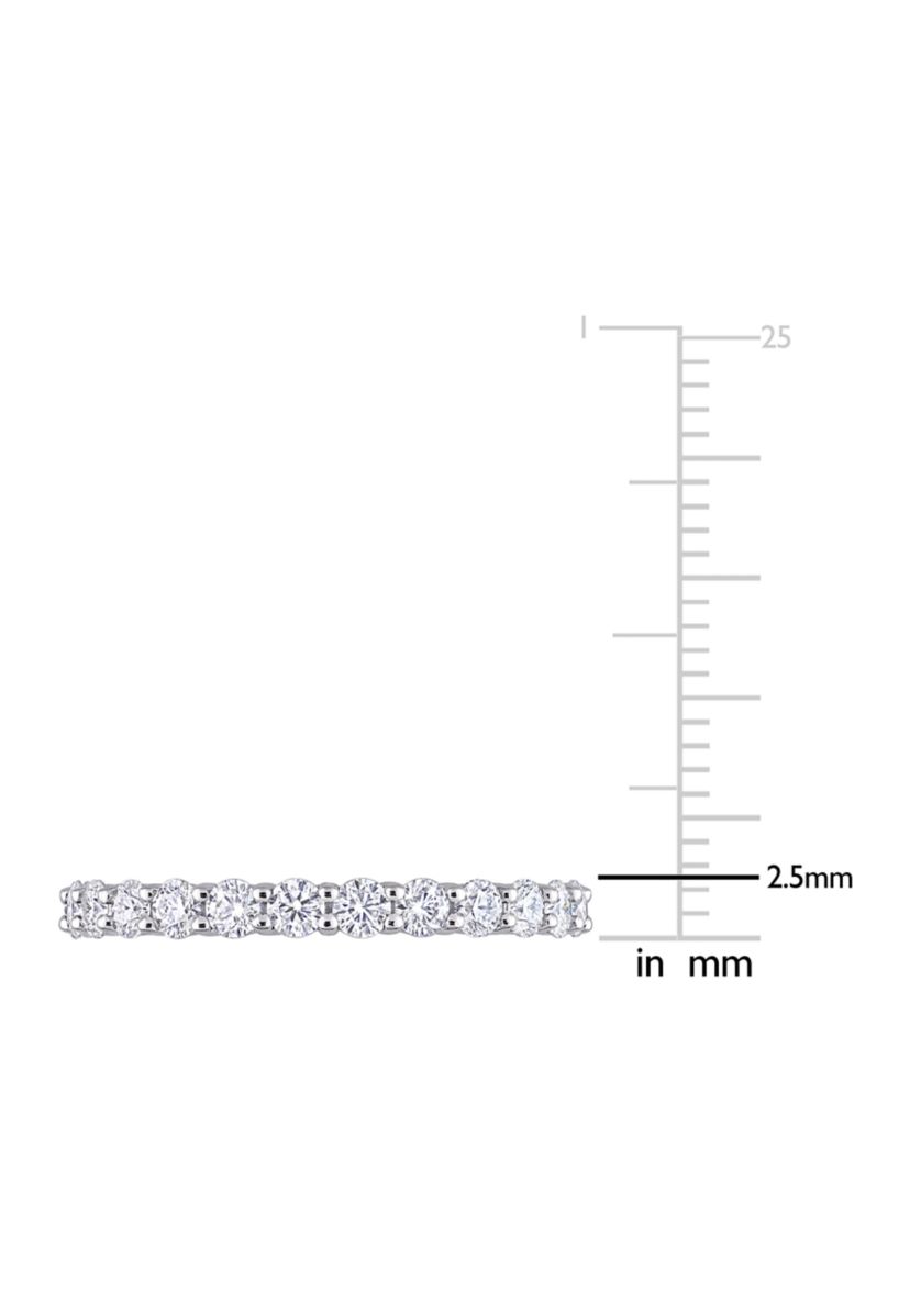 1.5 ct. t.w. Created Moissanite Eternity Ring in 10k White Gold