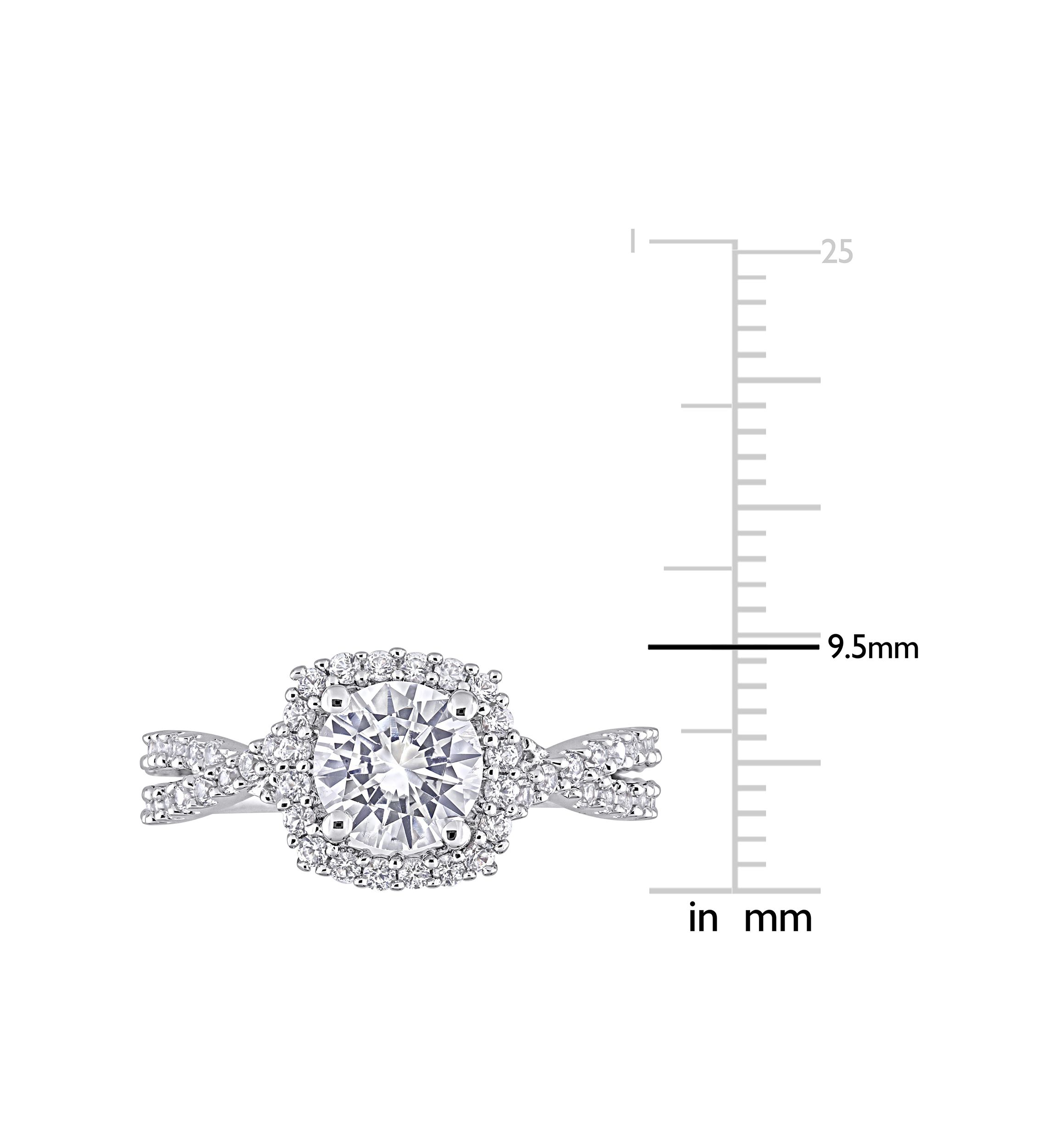 Lab Created 2.12 ct. t.w. Created White Sapphire Halo Ring in Sterling Silver