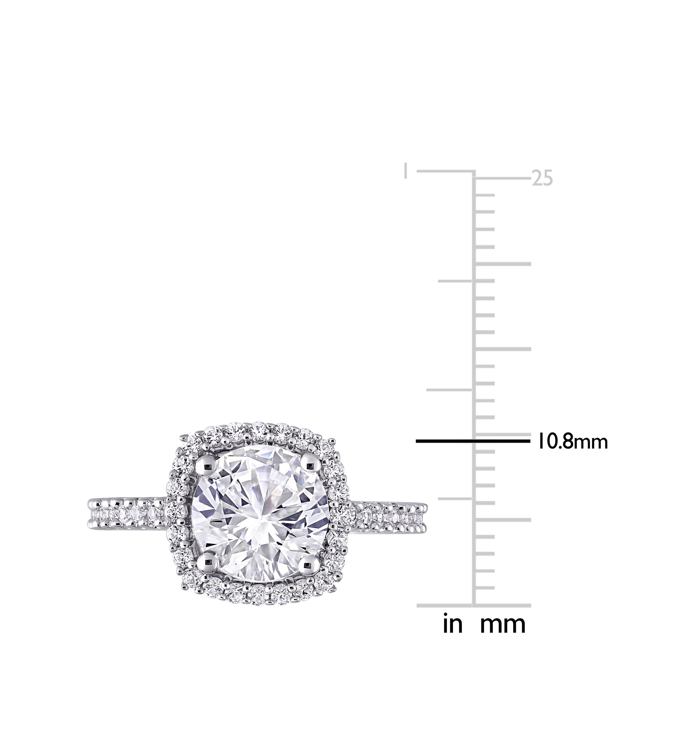 Lab Created 2.88 ct. t.w. Created White Sapphire Halo Ring in Sterling Silver