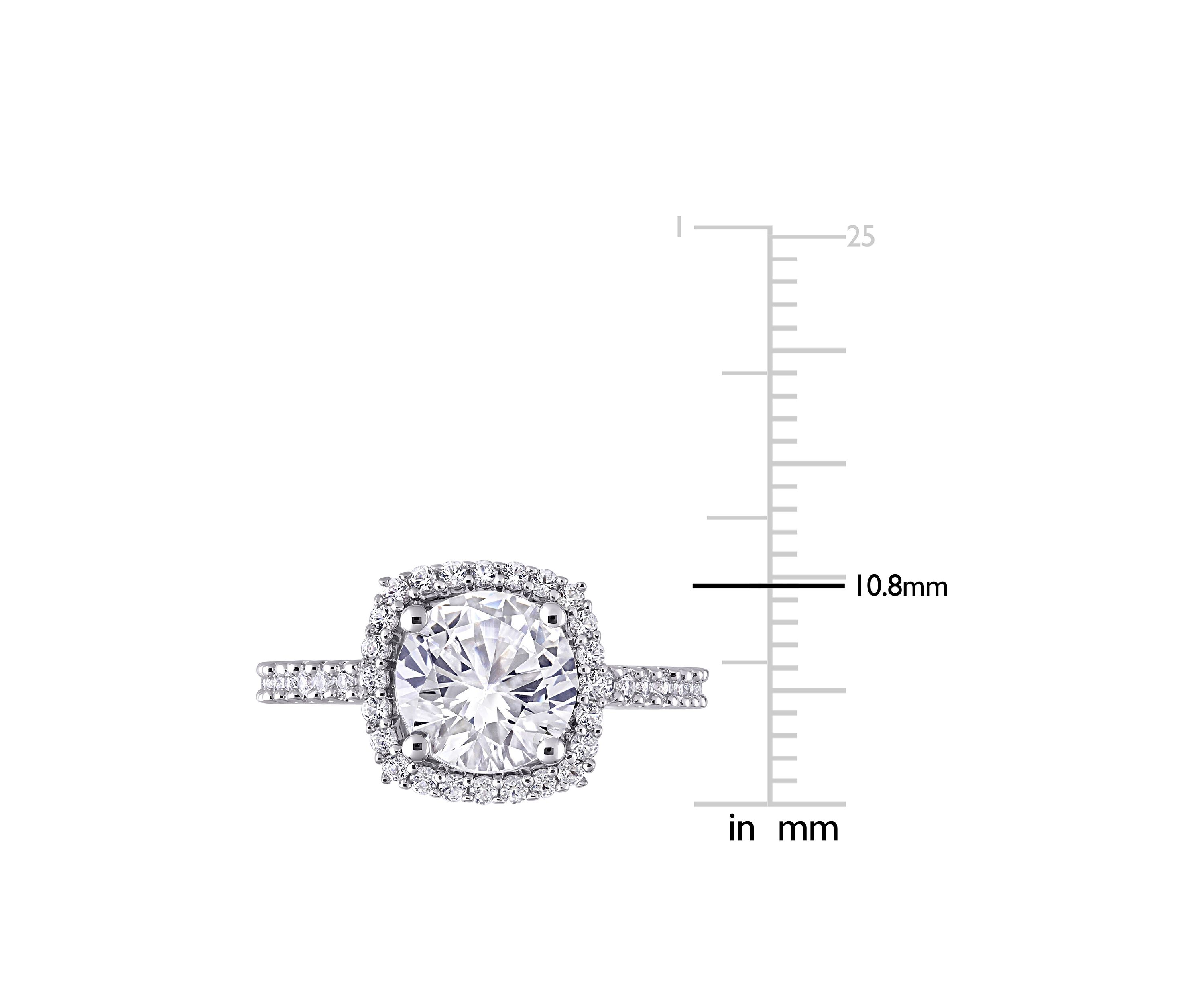 Lab Created 2.88 ct. t.w. Created White Sapphire Halo Ring in Sterling Silver