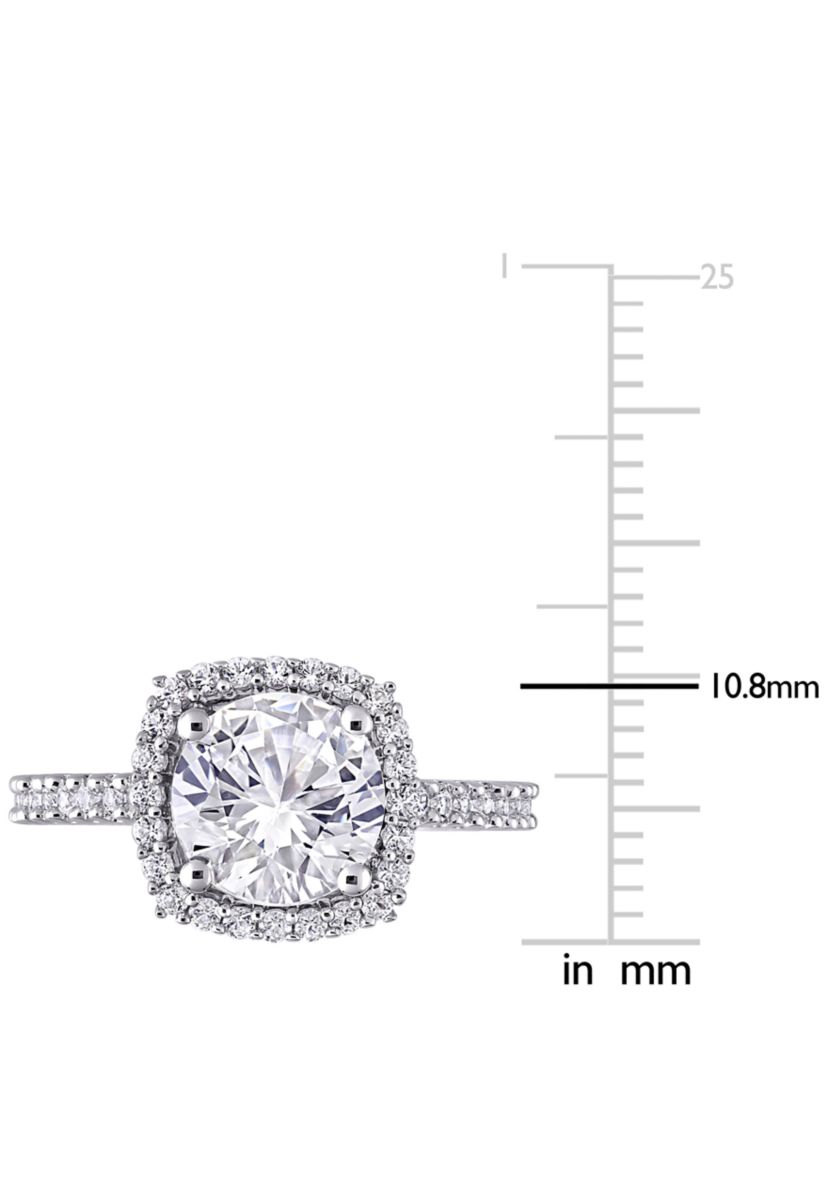 Lab Created 2.88 ct. t.w. Created White Sapphire Halo Ring in Sterling Silver