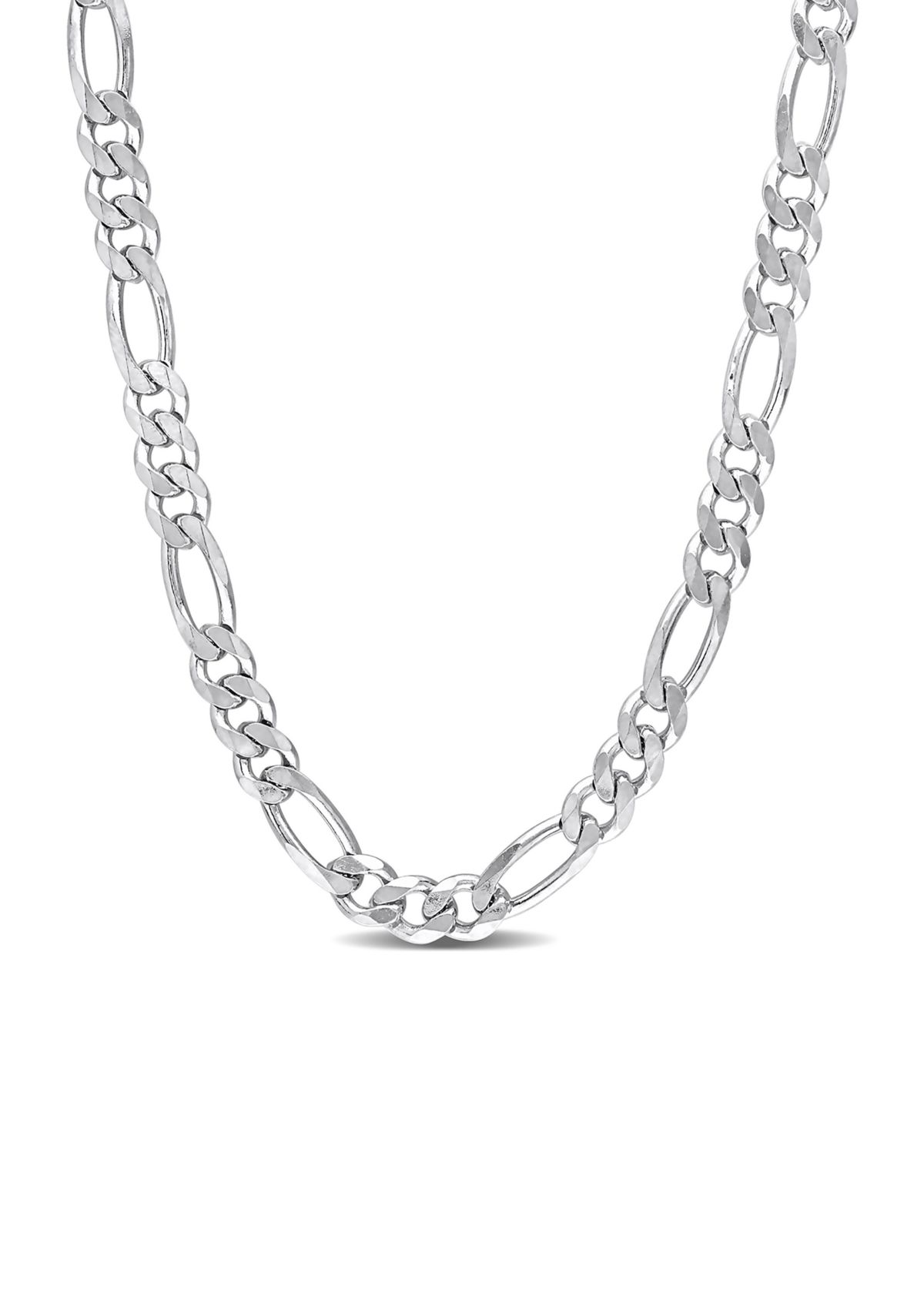 Sterling Silver 5.5mm Figaro Chain Necklace