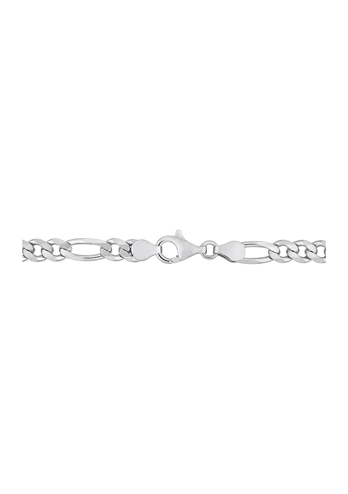 Sterling Silver 5.5mm Figaro Chain Necklace
