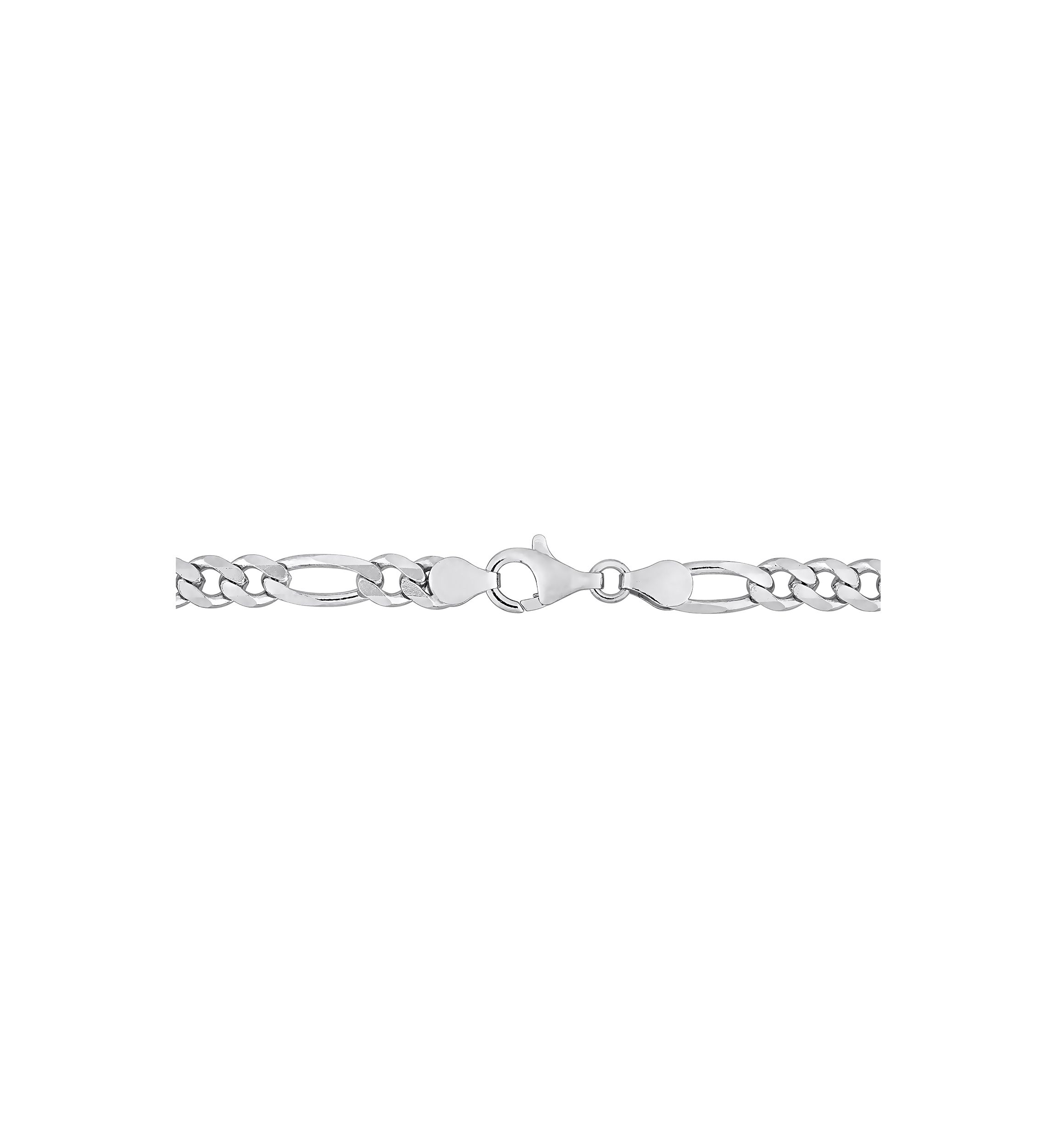Sterling Silver 5.5mm Figaro Chain Necklace