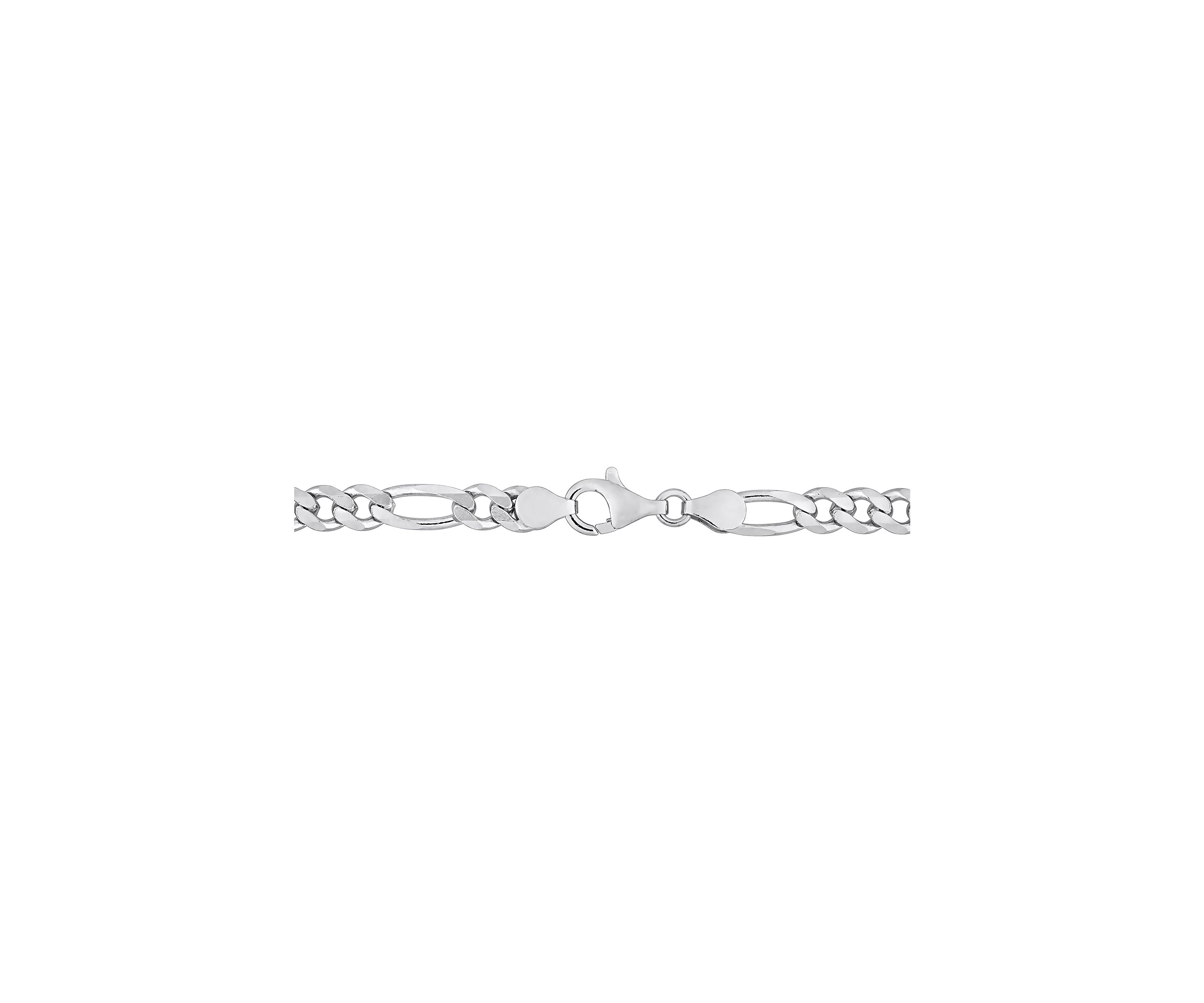 Sterling Silver 5.5mm Figaro Chain Necklace