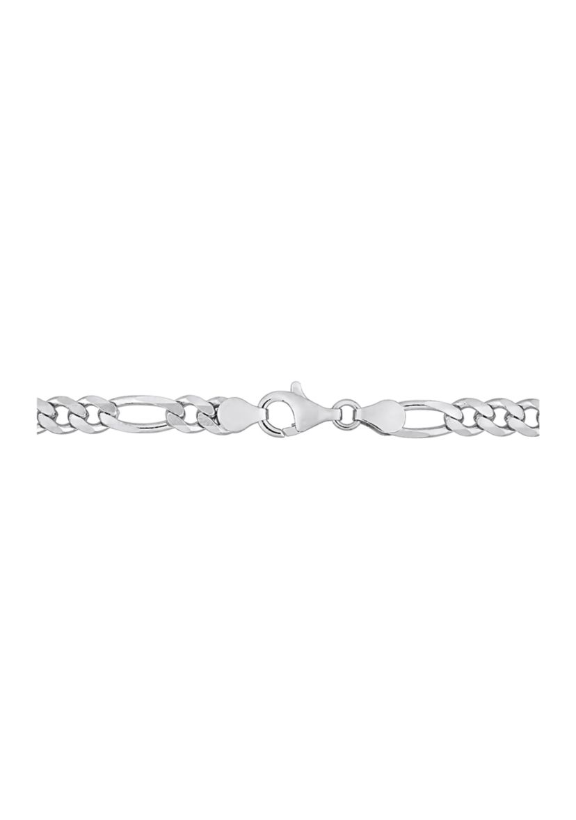 Sterling Silver 5.5mm Figaro Chain Necklace