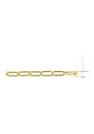 18k Yellow Gold Plated Sterling Silver 6 Millimeter  Paperclip Chain Necklace