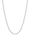 Sterling Silver 2 Millimeter Figaro Chain Necklace