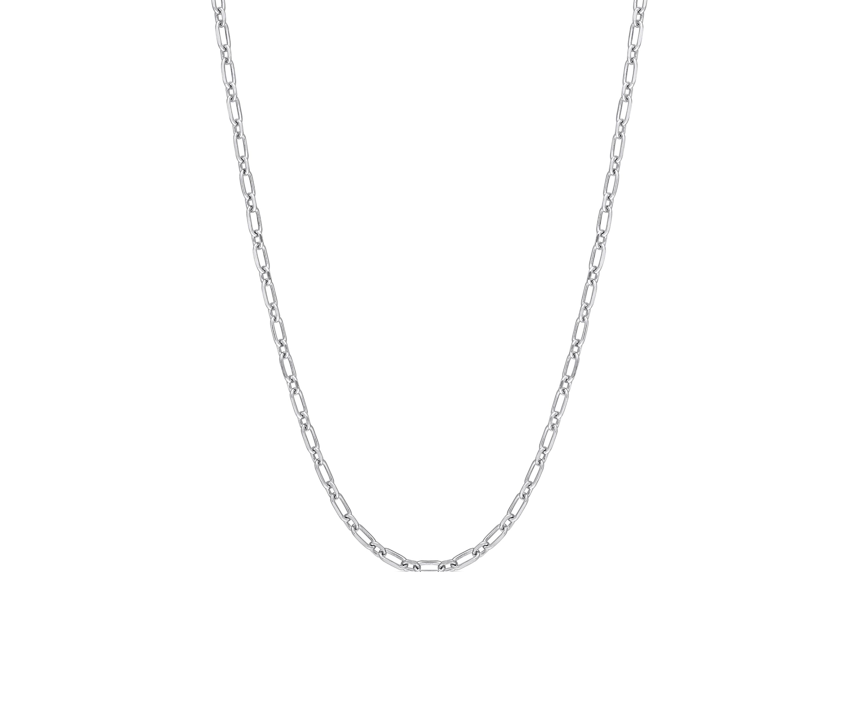 Sterling Silver 2mm Figaro Chain Necklace
