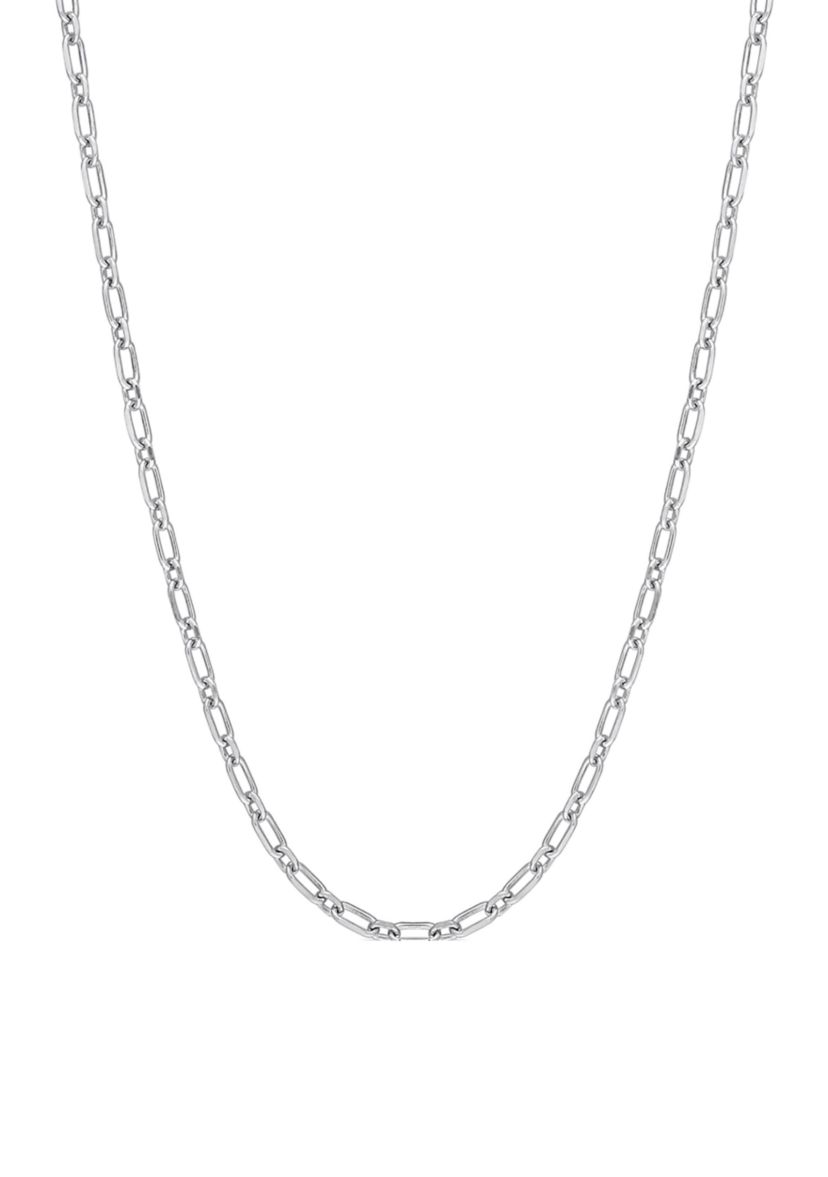 Sterling Silver 2mm Figaro Chain Necklace