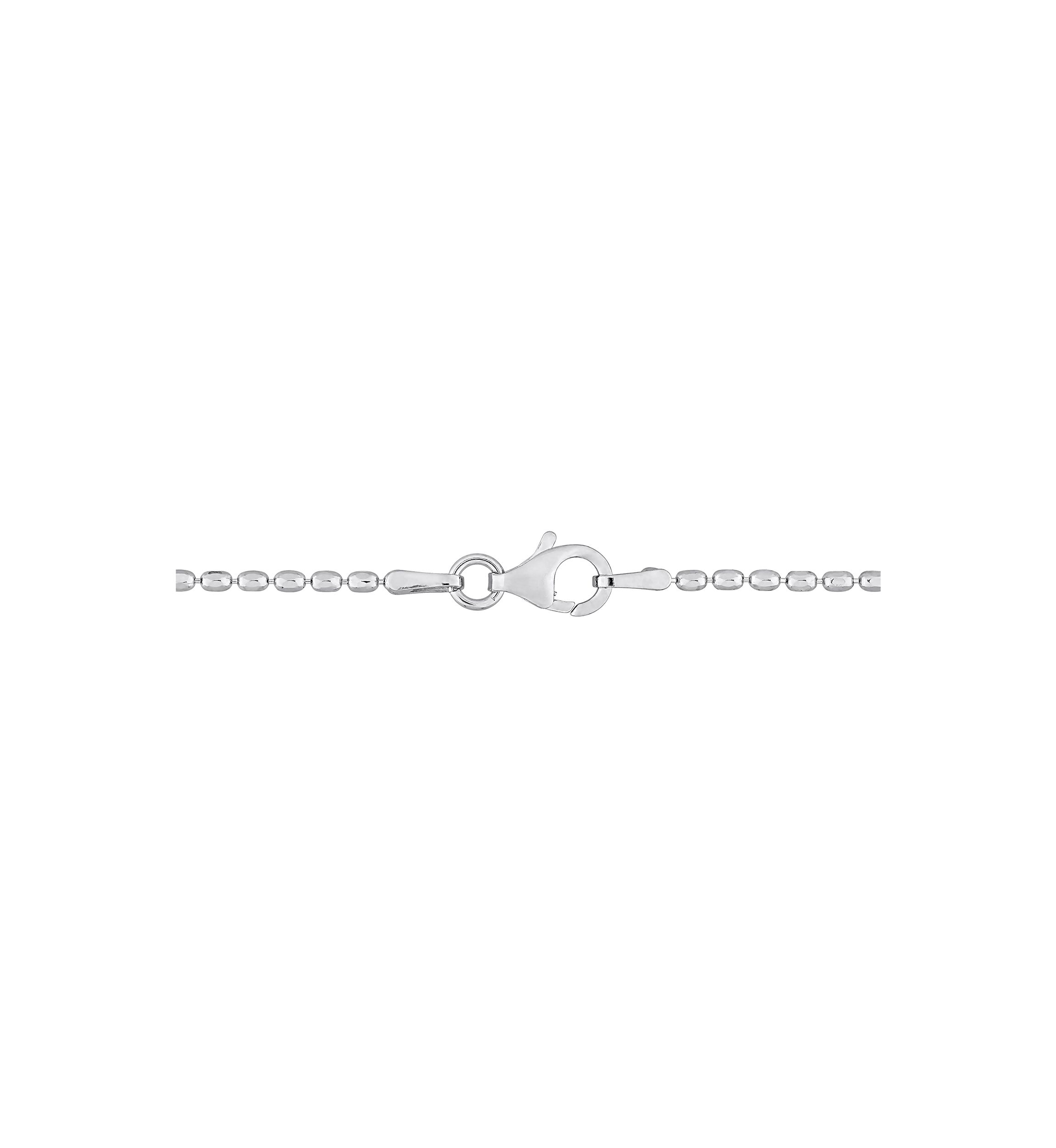 Sterling Silver Oval Ball Chain Necklace