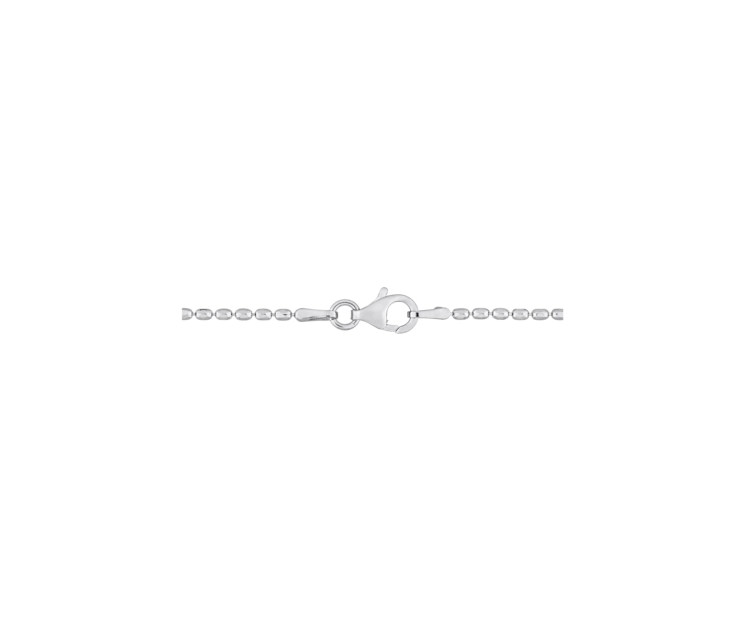 Sterling Silver Oval Ball Chain Necklace