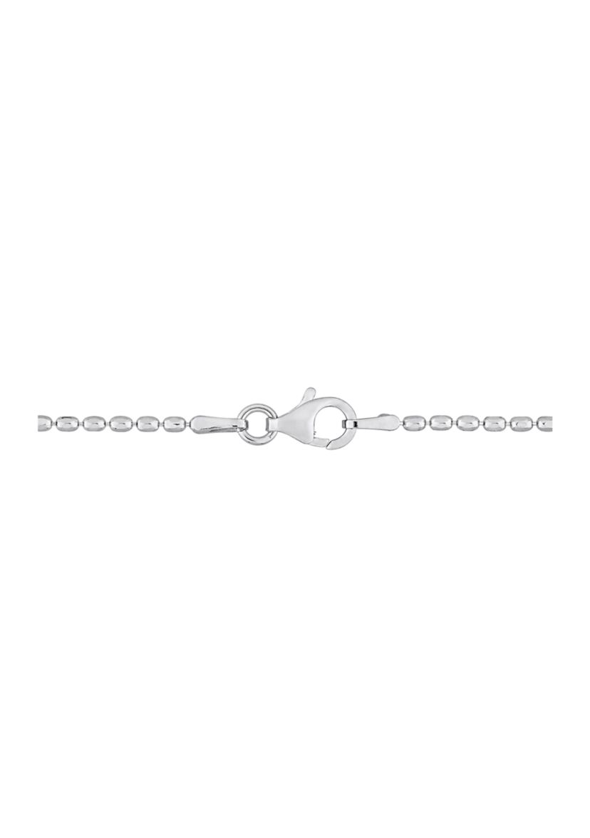 Sterling Silver Oval Ball Chain Necklace