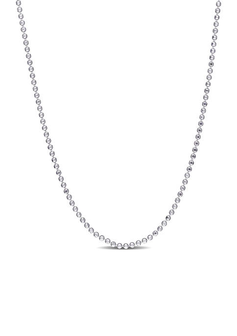 Belk & Co. Sterling Silver Ball Chain Necklace