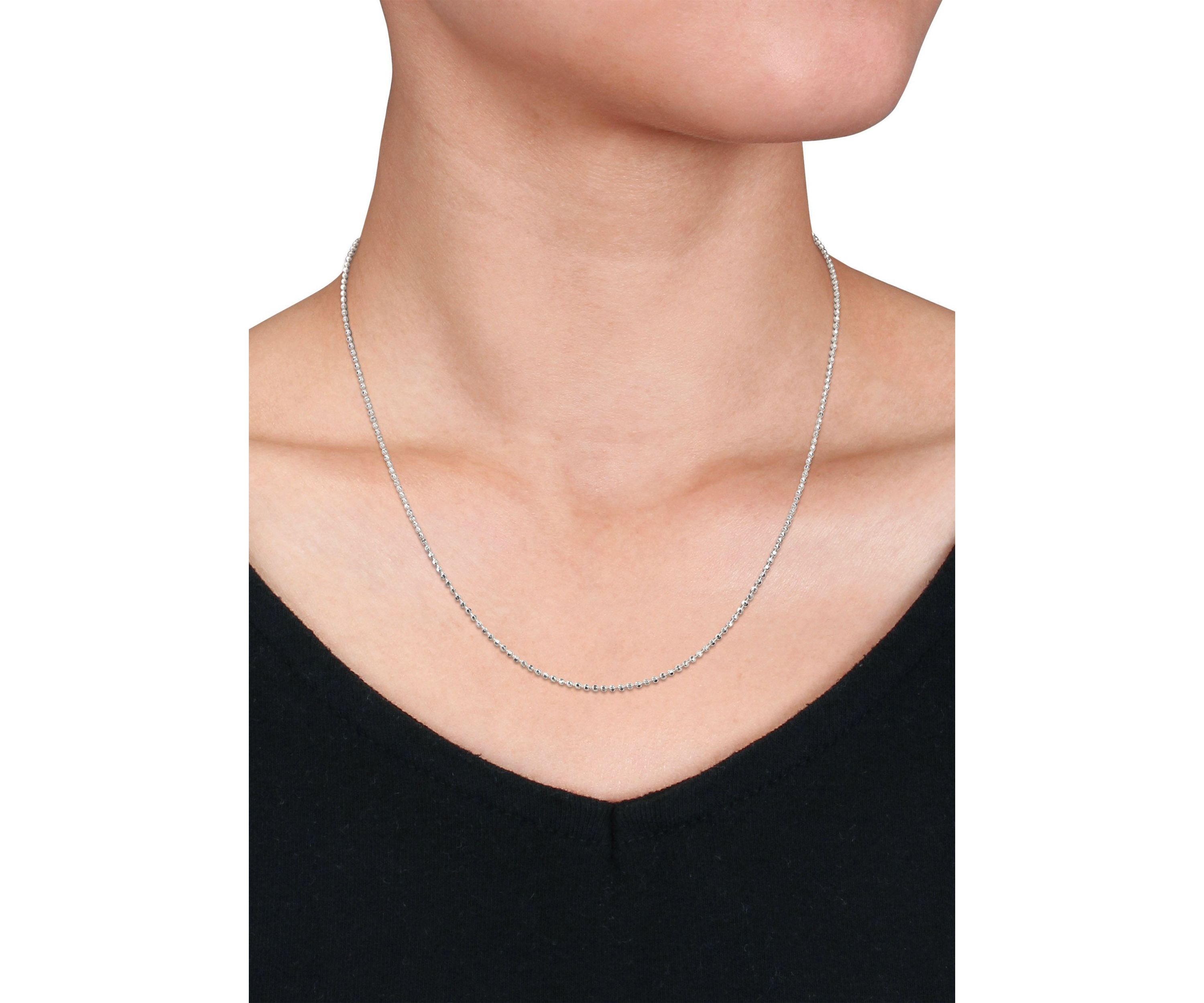 Sterling Silver Ball Chain Necklace